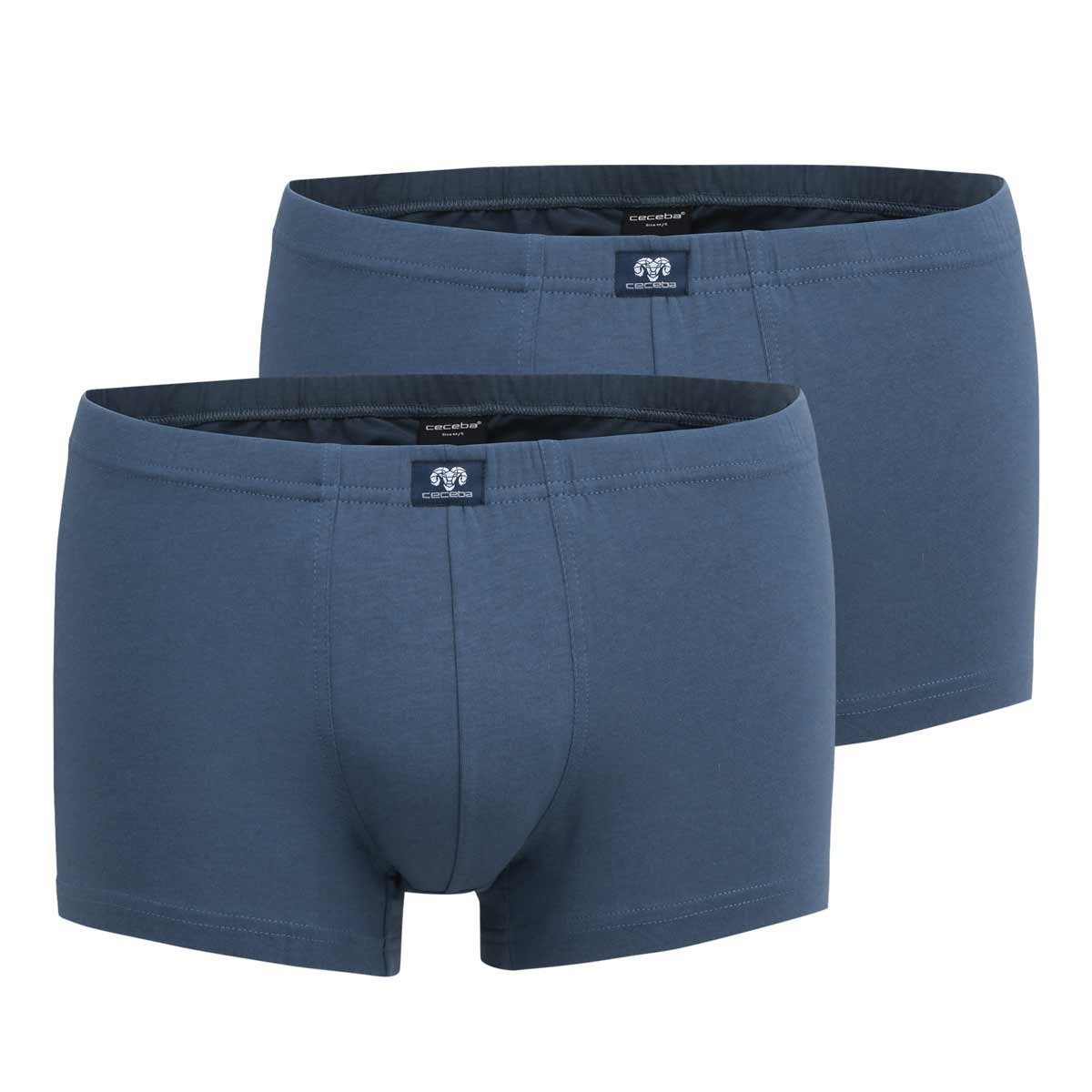 CECEBA Retro Pants Übergrößen Konvex-Pants blau Doppelpack Cecba (Packung, 2-St., 2er-Pack)
