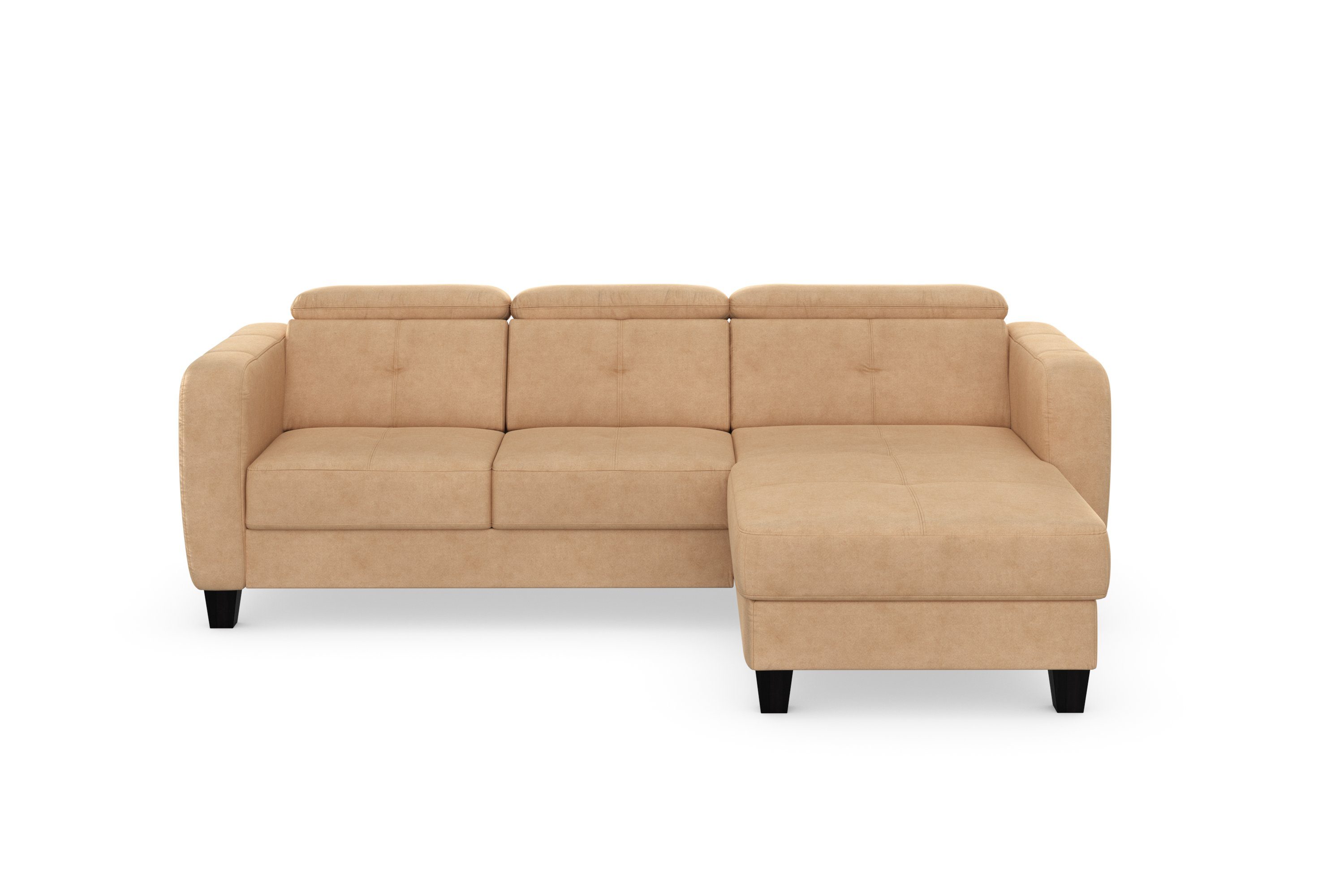 sit&more Ecksofa Belluci, mit Bettkasten Bettfunktion Federkern, wahlweise und inklusive