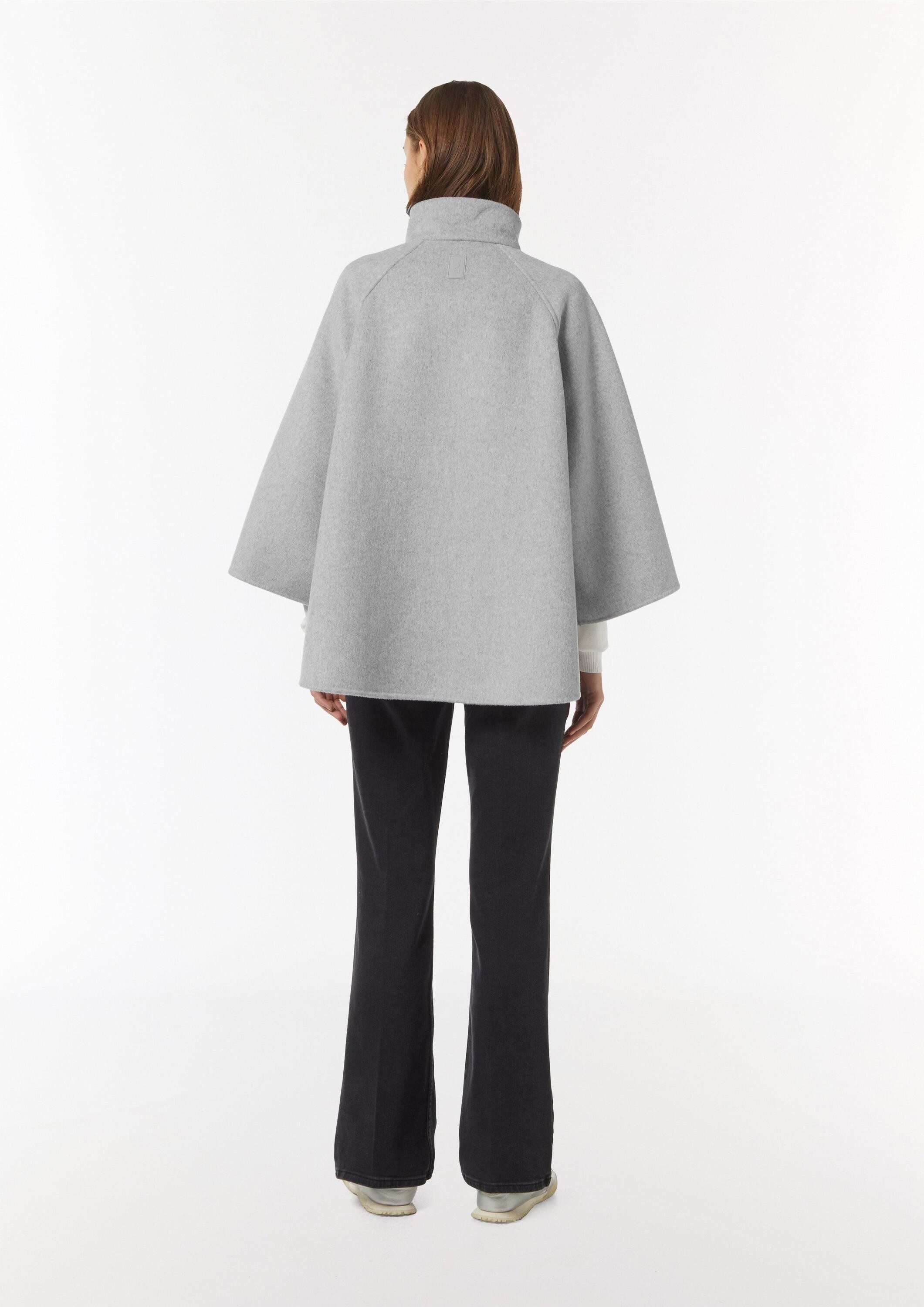 comma Poncho Outdoor-Umhang Wollmix-Cape im Loose Fit mit Raglan-Ärmeln