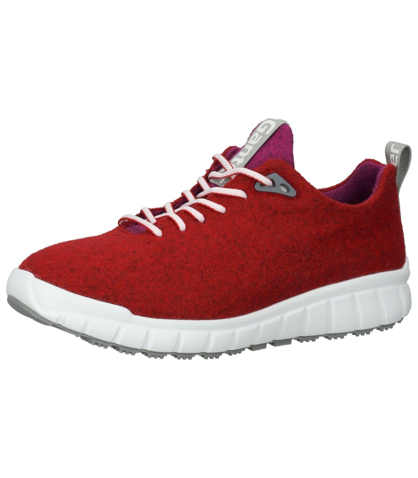 Ganter Sneaker Textil Sneaker Rot Pink | Schnürschuhe