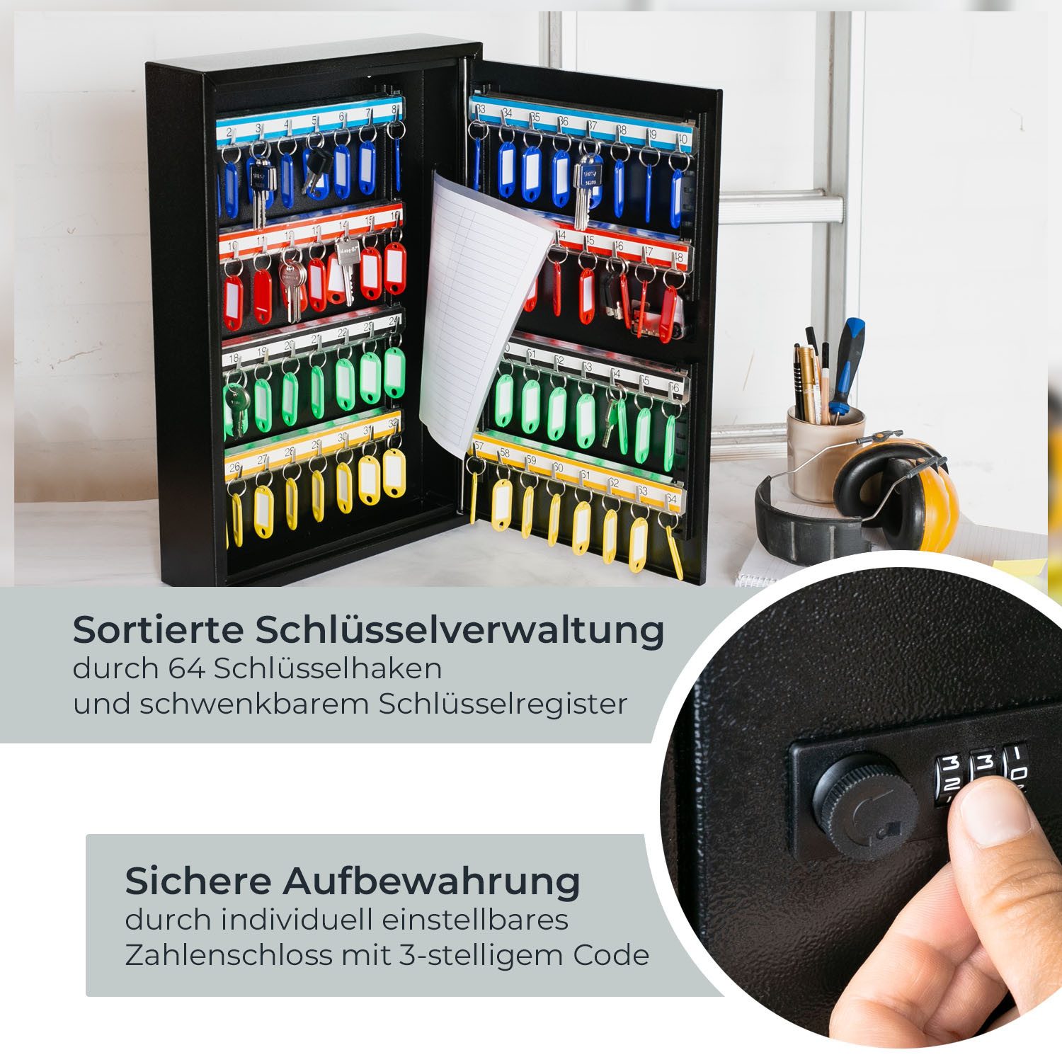HMF Schlüsselkasten Schlüsselschrank mit Zahlencode, Schlüsselkasten günstig online kaufen
