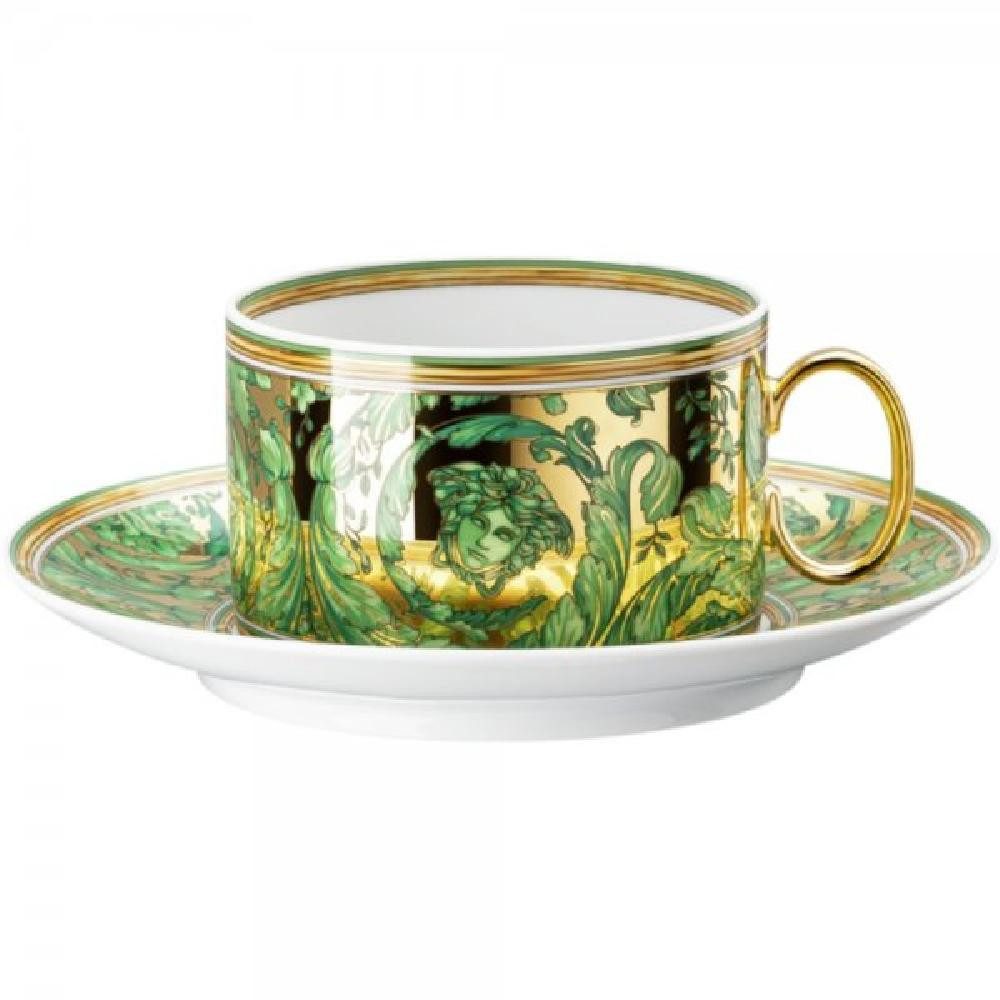 Versace Tasse by Rosenthal Teetasse Medusa Garland Green (2-teilig)