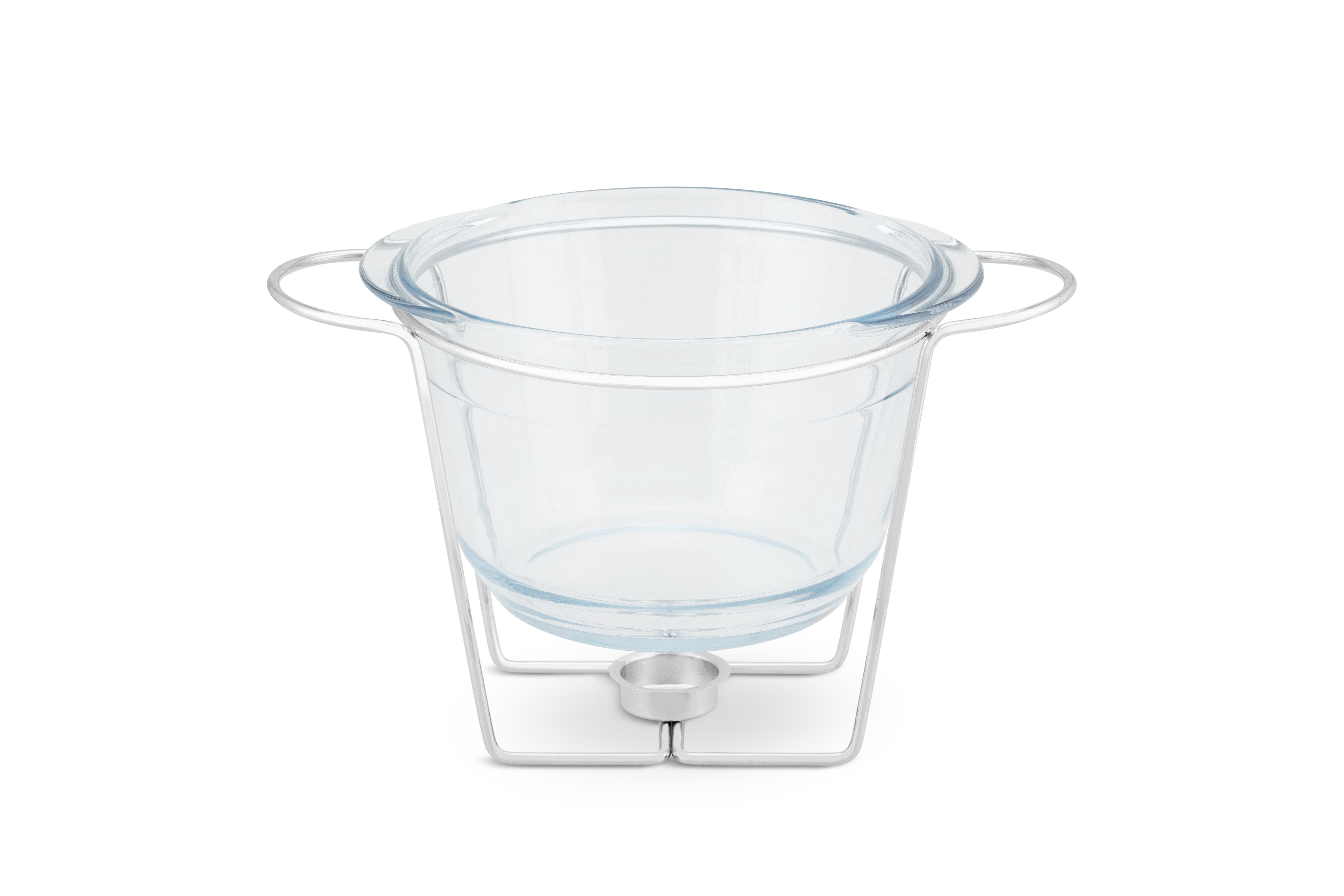 Edenberg Stövchen Speisenwärmer Gehärtetes Glas Edelstahl Warmhaltebehälter Catering, (4.0L, 3-tlg., Eine ideale Geschenkidee! Sehr hochwertig) – Bild 4 von 5