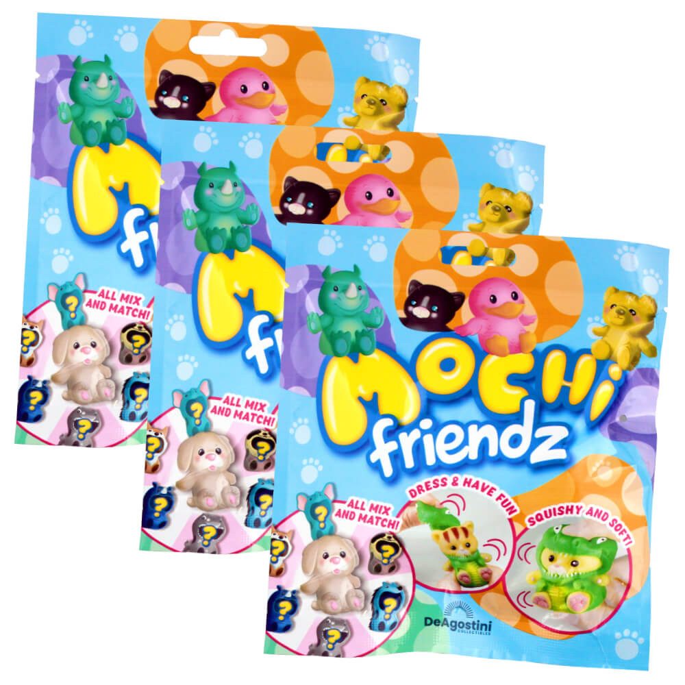 DeAgostini Spielfigur DeAgostini Mochi Friendz Sammelfiguren mit Wendekostüm -, 3 Tüten