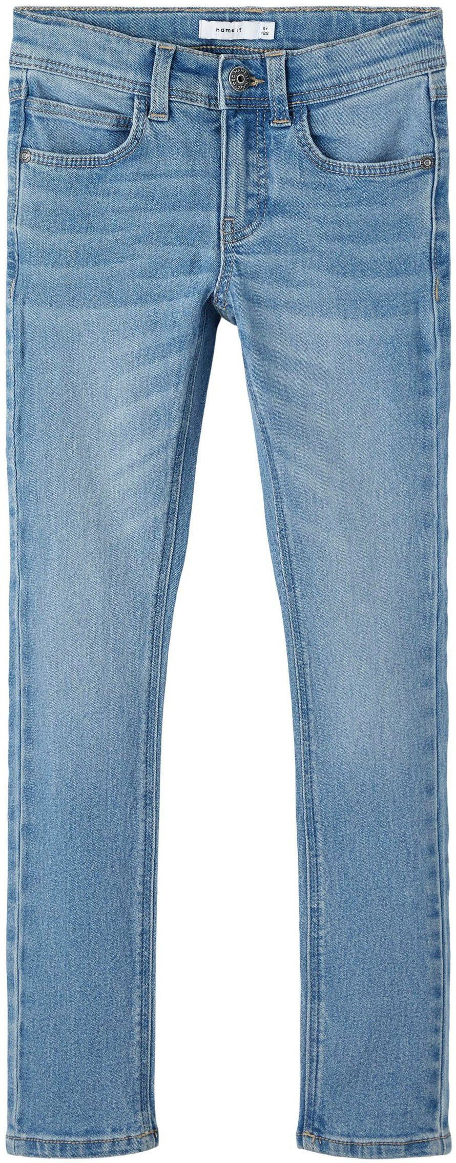 Blue 1090-IO JEANS It NOOS Slim-fit-Jeans NKMTHEO Name XSLIM Denim Light
