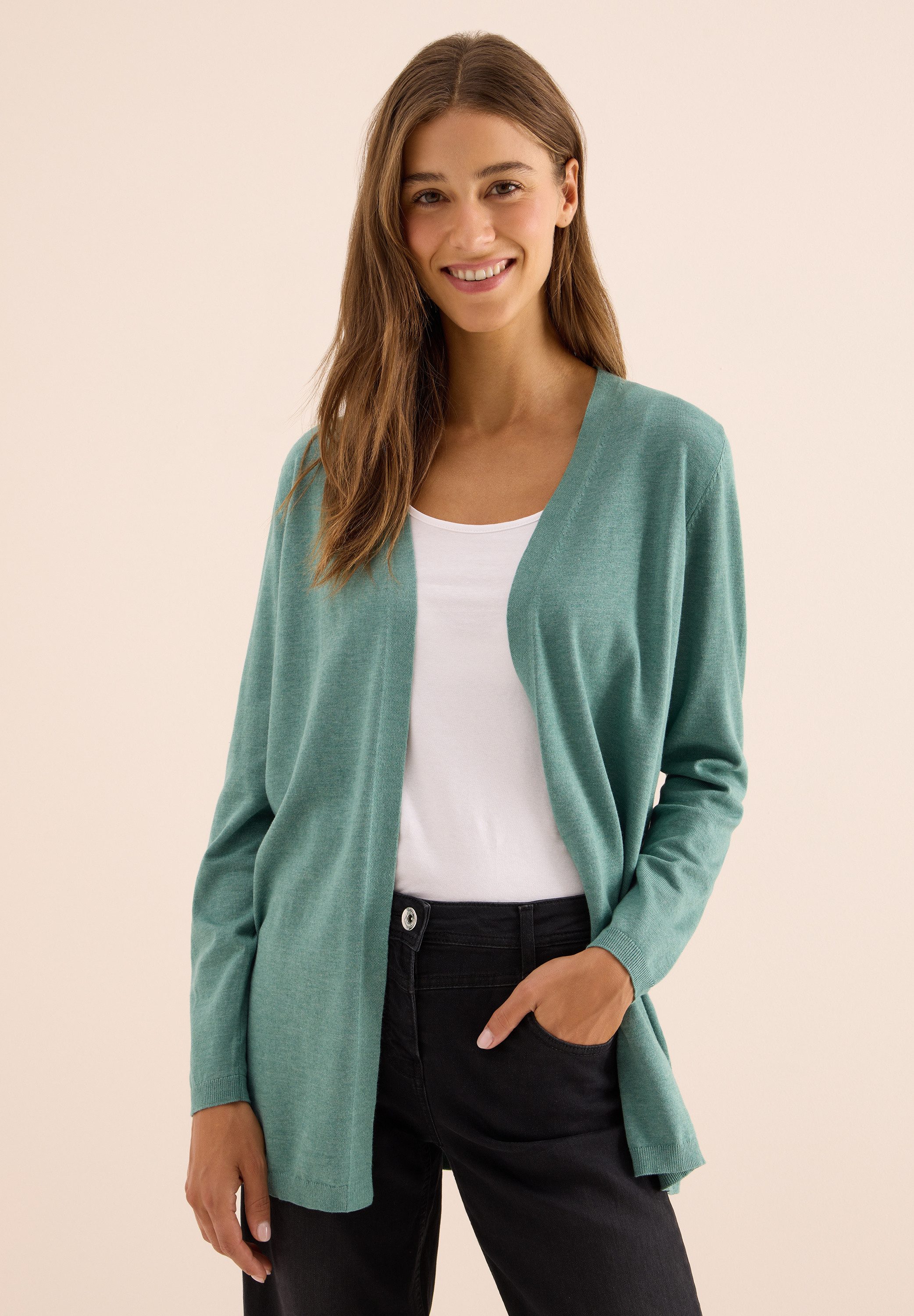 CECIL Longstrickjacke softe Baumwollmischung günstig online kaufen