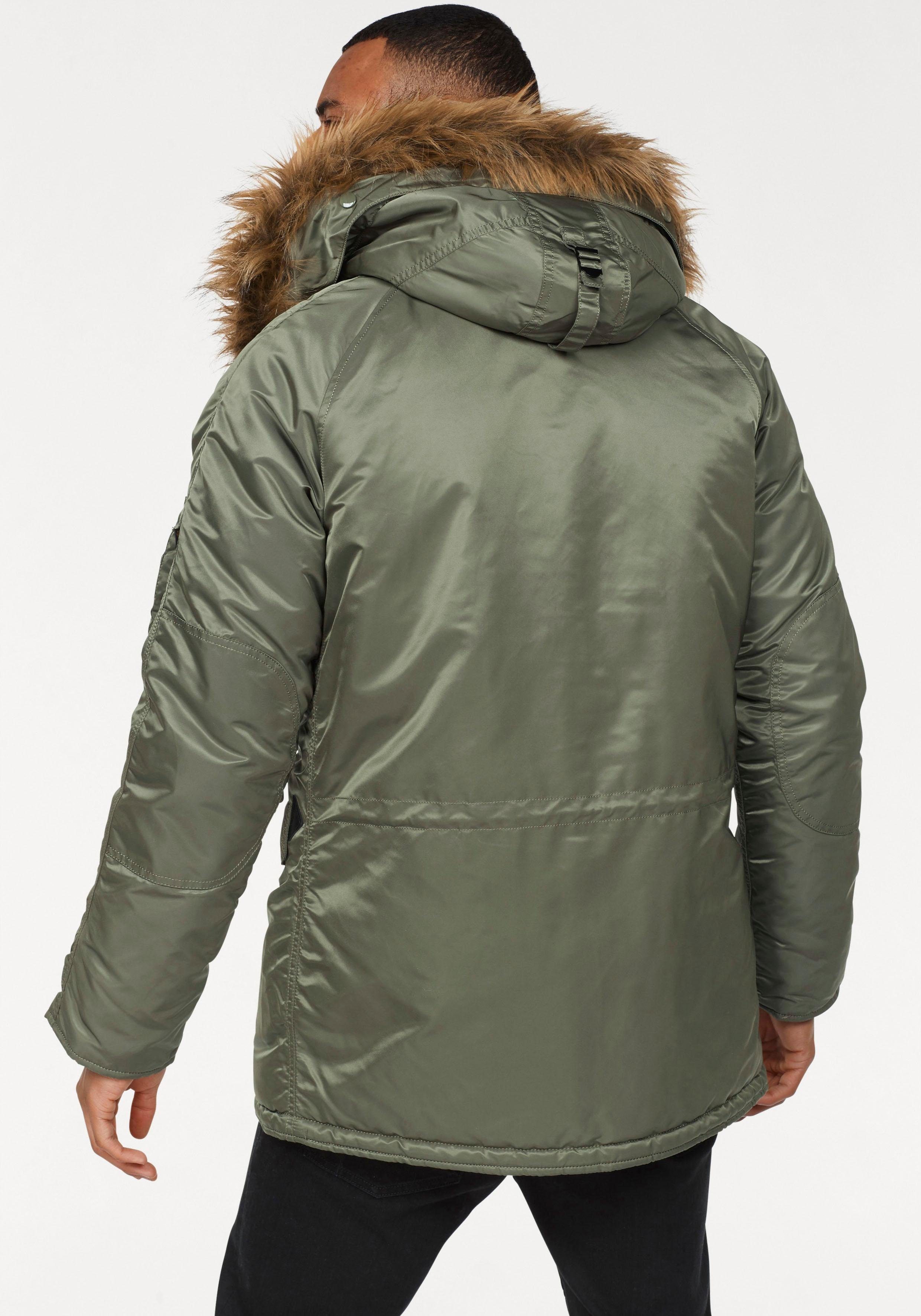 Kunstfellkragen mit N3B 01 Parka abnehmbarem VF Alpha Industries sage-green 59