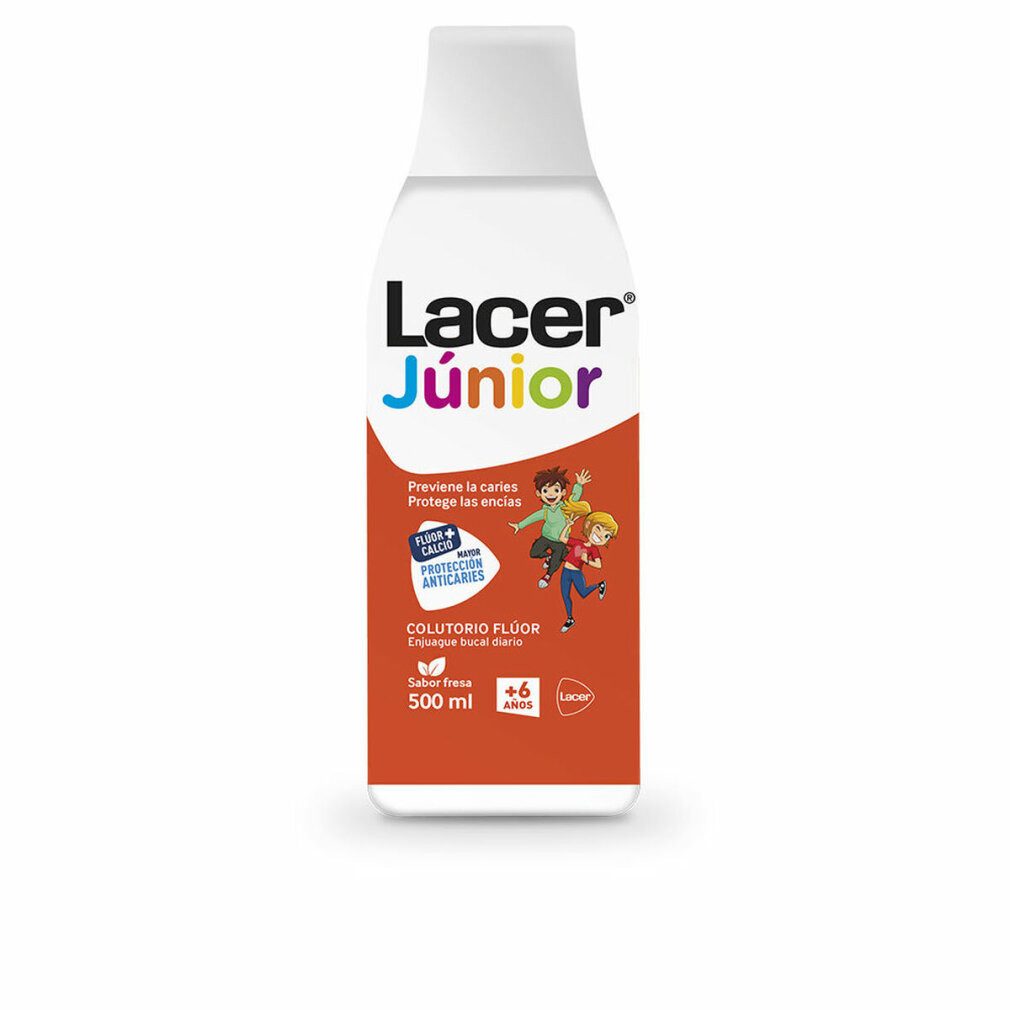 LACER Mundspülung FLUOR daily Жидкость для полоскания рта Erdbeere 0,05% 500 ml, (Packung)