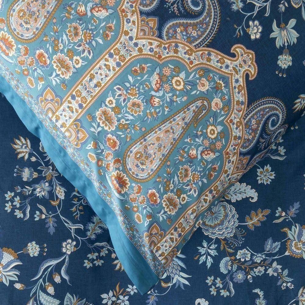 Bassetti Bettwäsche Kissenhülle Indian Roses B2 40 x 80 cm, mako Satin, 1 teilig