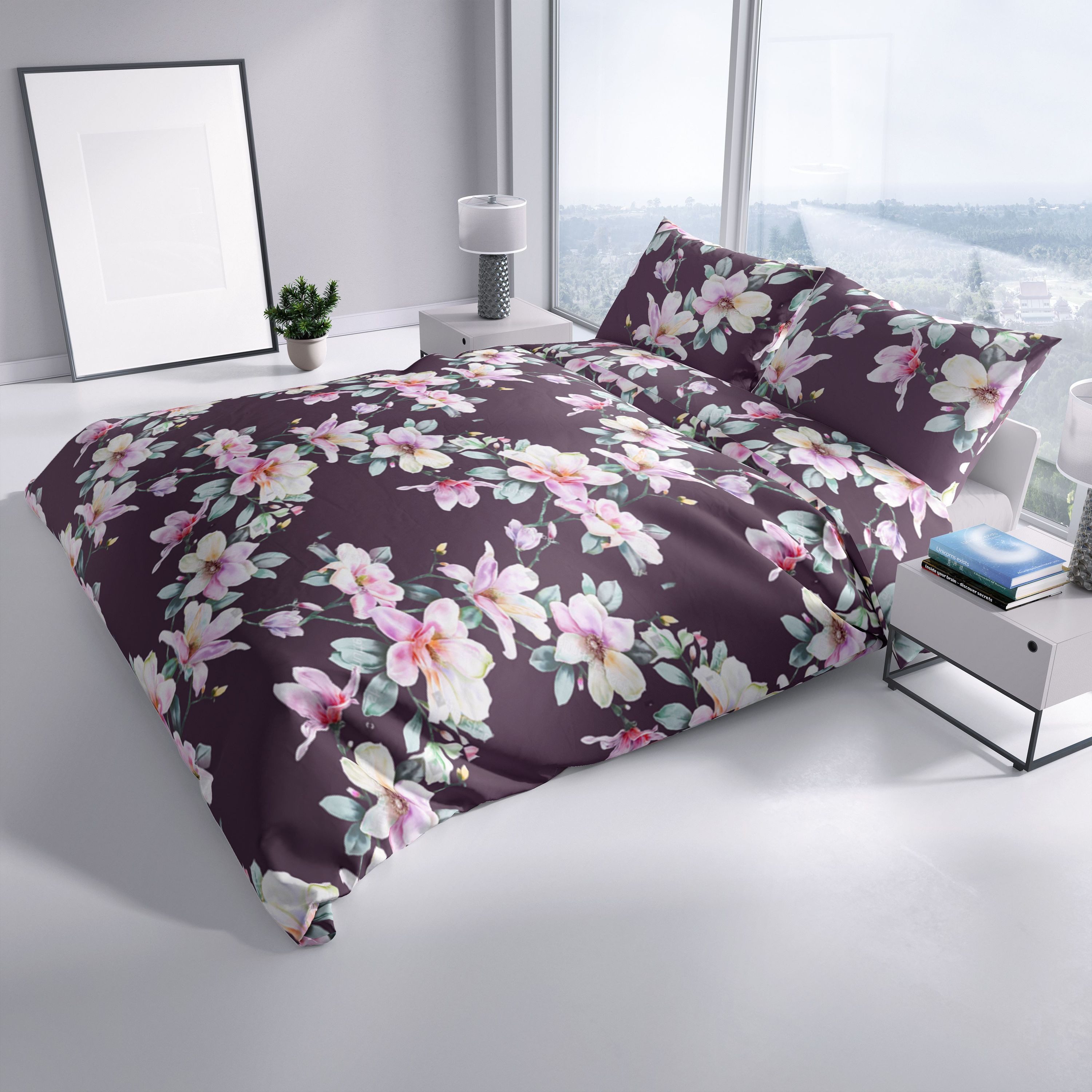 Leonado Vicenti Bettwäsche Biber Baumwolle 135x200, flauschig, Biber, 4 tei günstig online kaufen