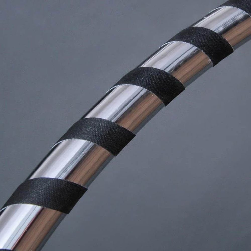 Hoopomania Hula-Hoop-Reifen Black & Silver Designer Ø100cm Hula Hoop
