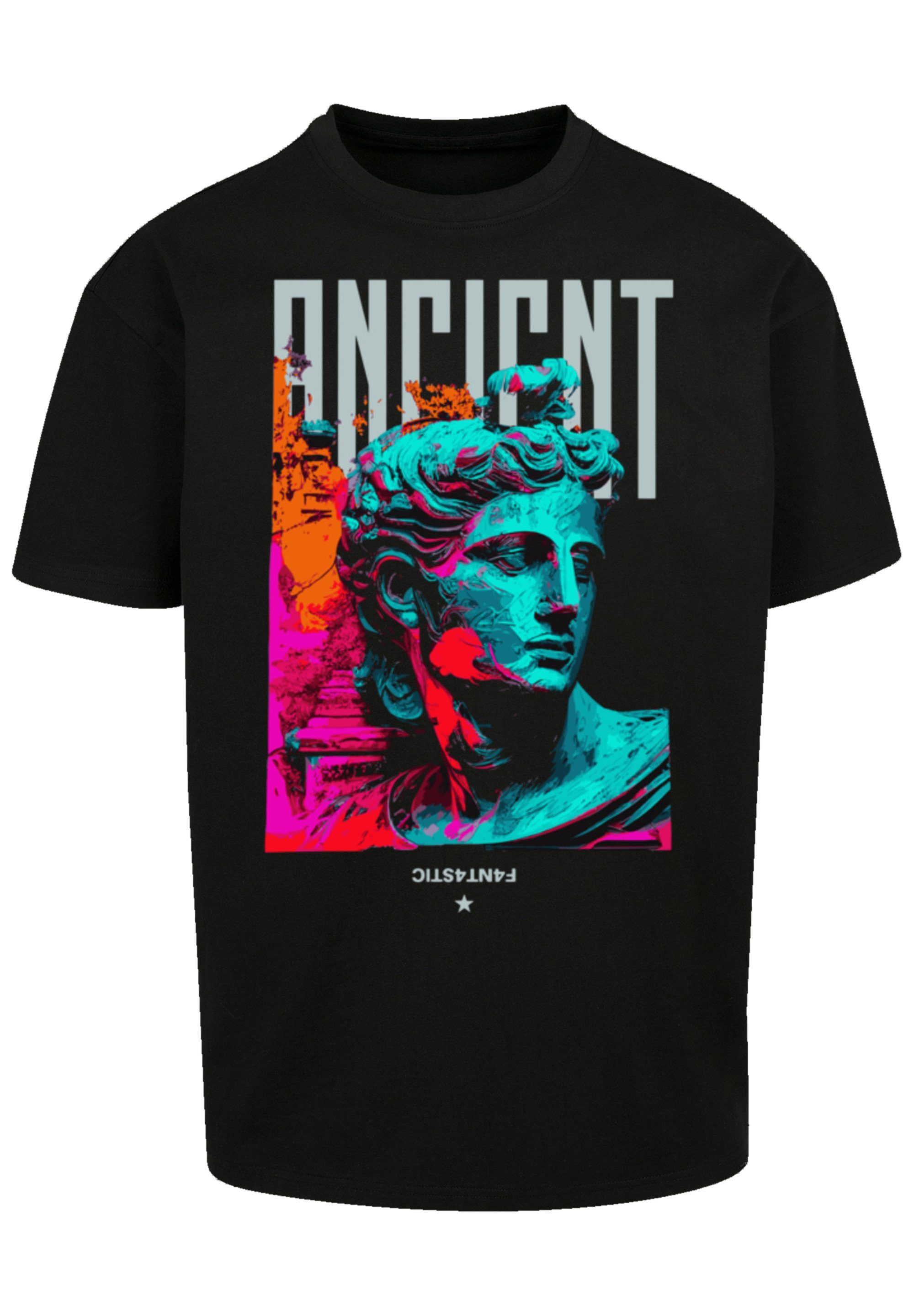 F4NT4STIC T-Shirt ANCIENT SCULPTURE Print schwarz
