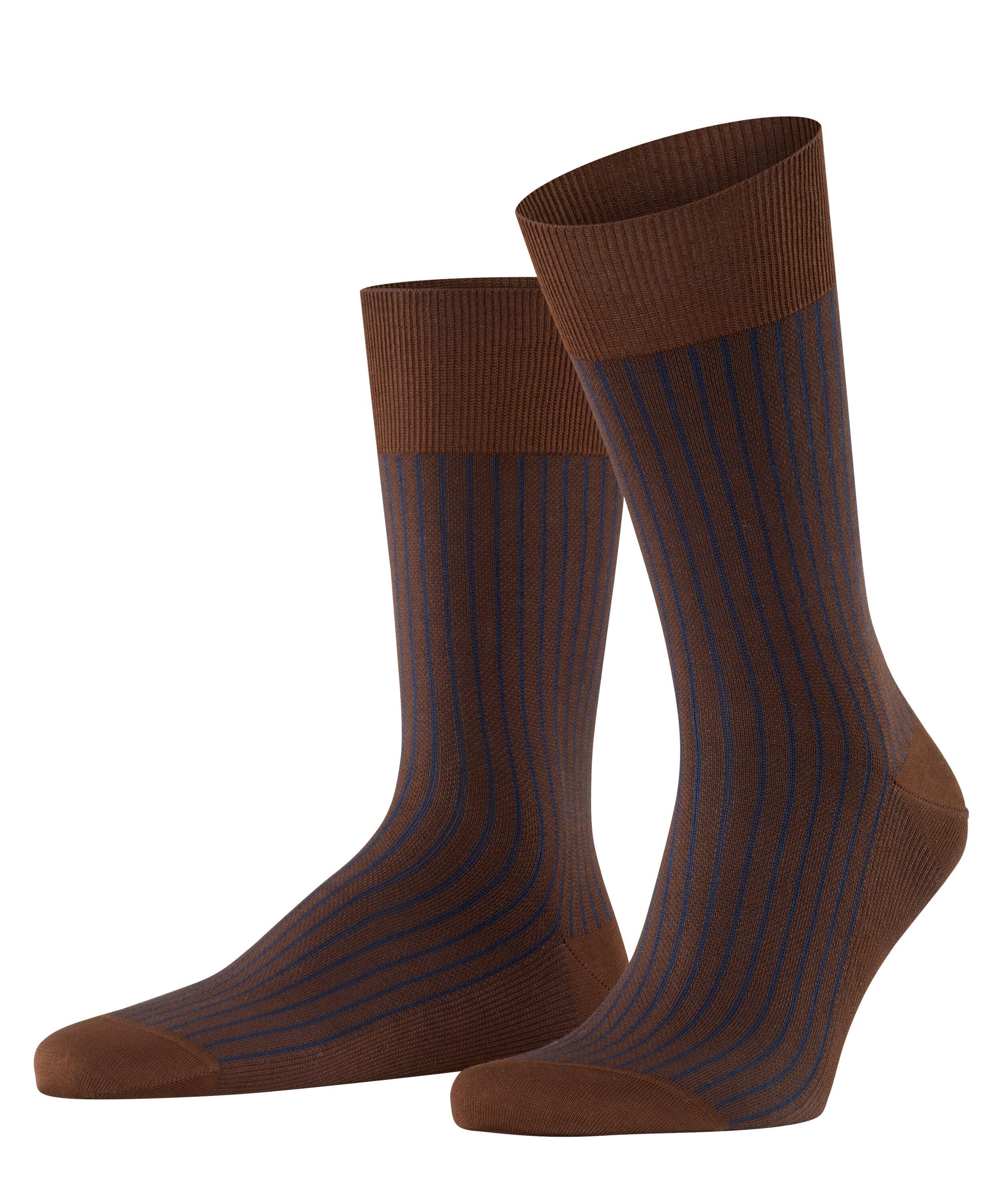 FALKE Socken Oxford Stripe (1-Paar) chestnut (5540)
