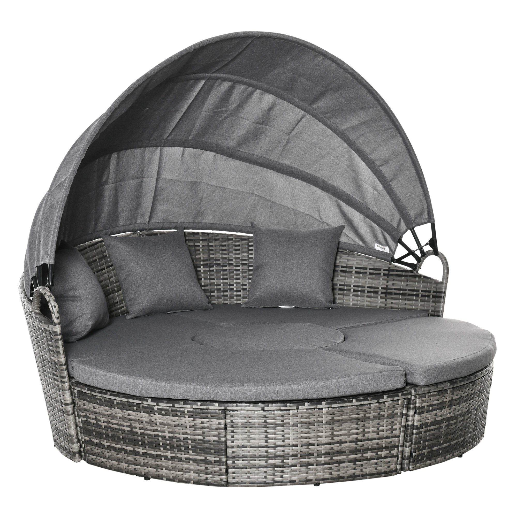 Outsunny Gartenliege Liege mit Loungefunktion günstig online kaufen