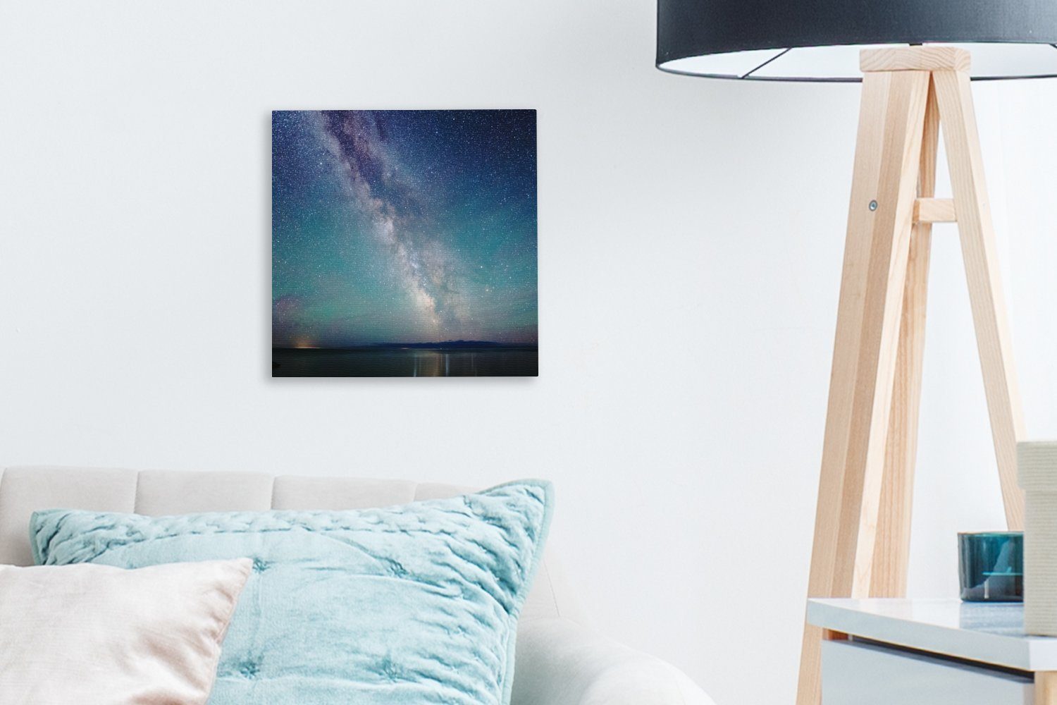 Schlafzimmer Milchstraße für Wohnzimmer Bilder (1 großen OneMillionCanvasses® Wasserfläche, St), über einer Leinwandbild Leinwand