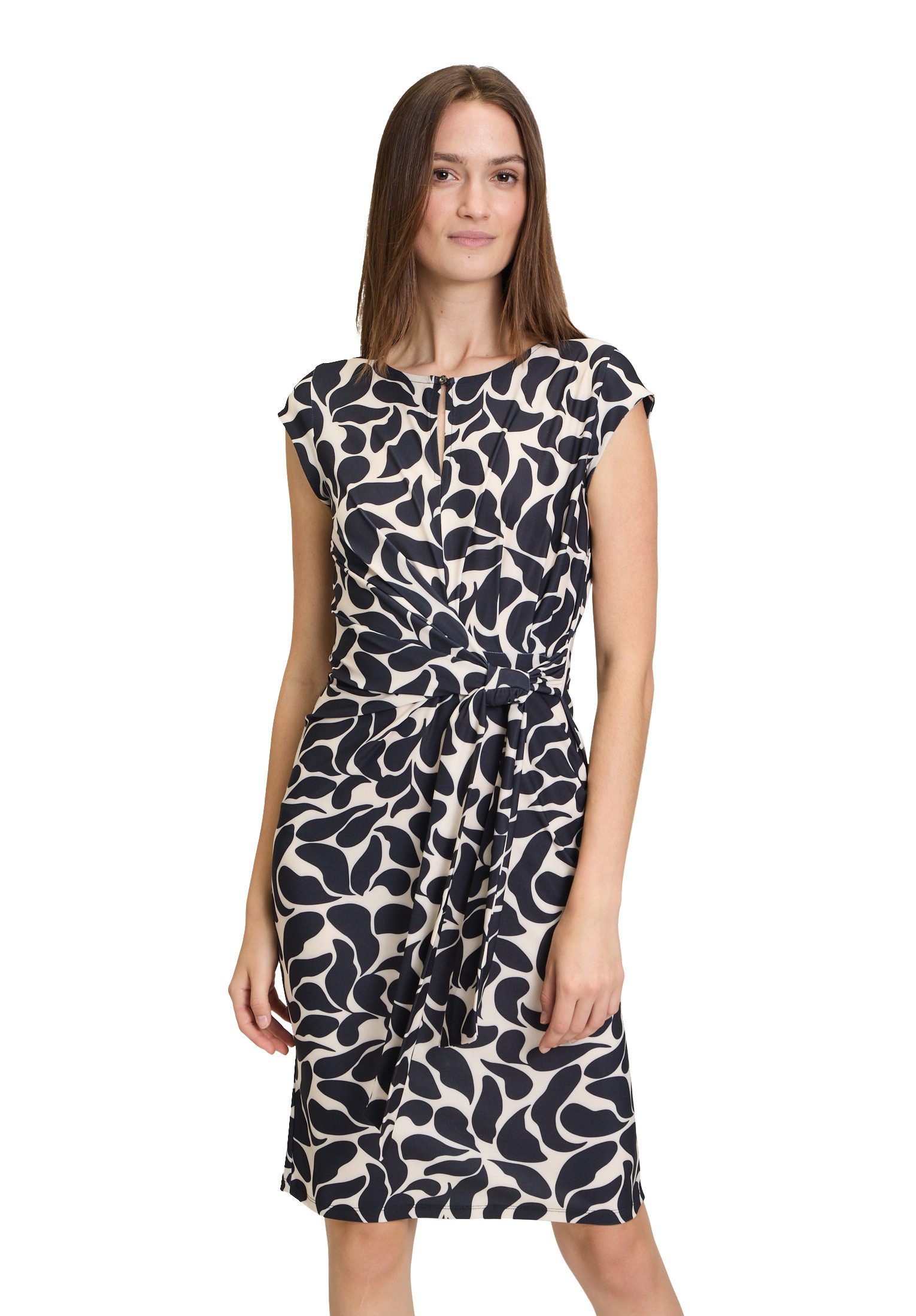 Jerseykleid Cartoon Jerseykleid mit Raffung