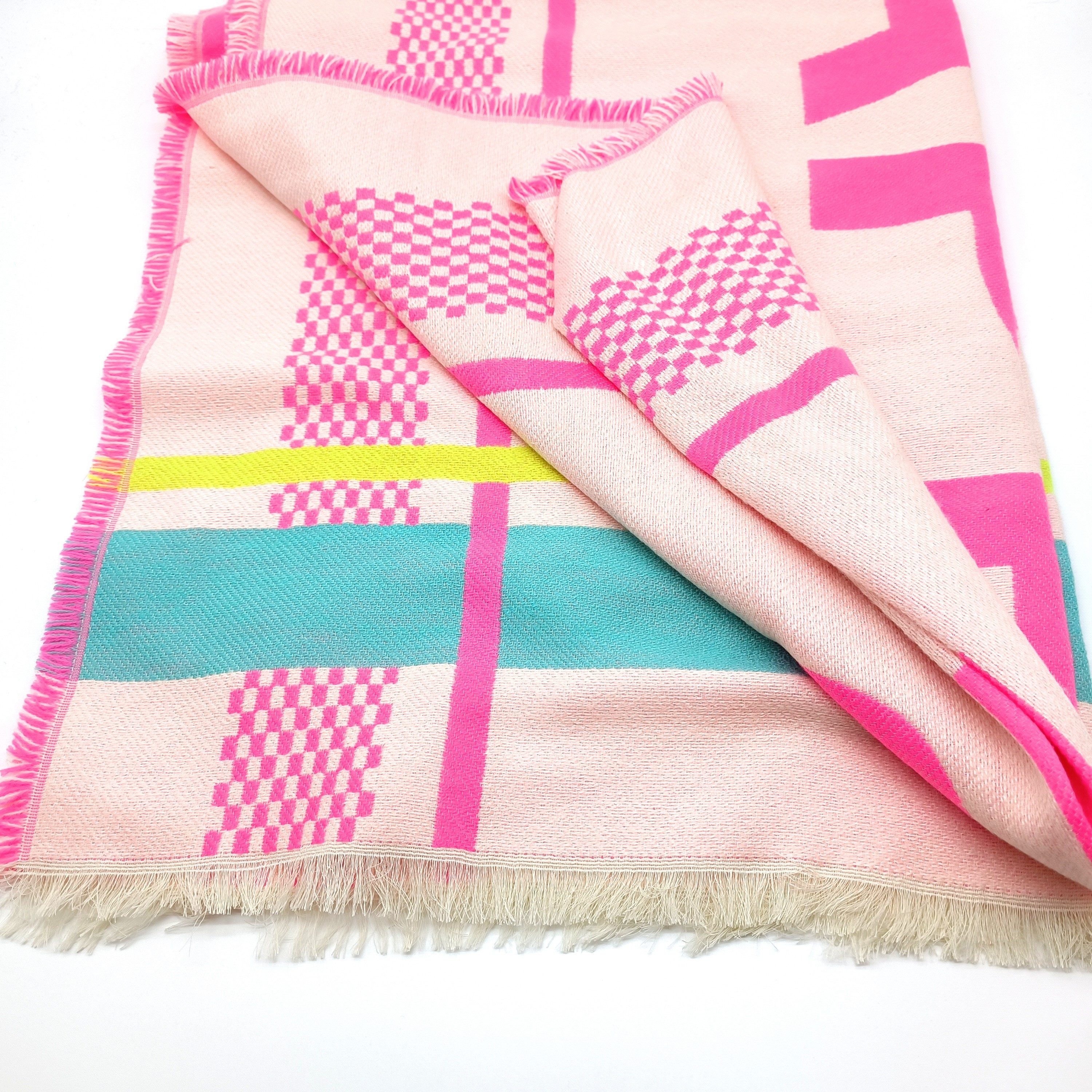 Zwillingsherz Modeschal DA-Schal beige-multi