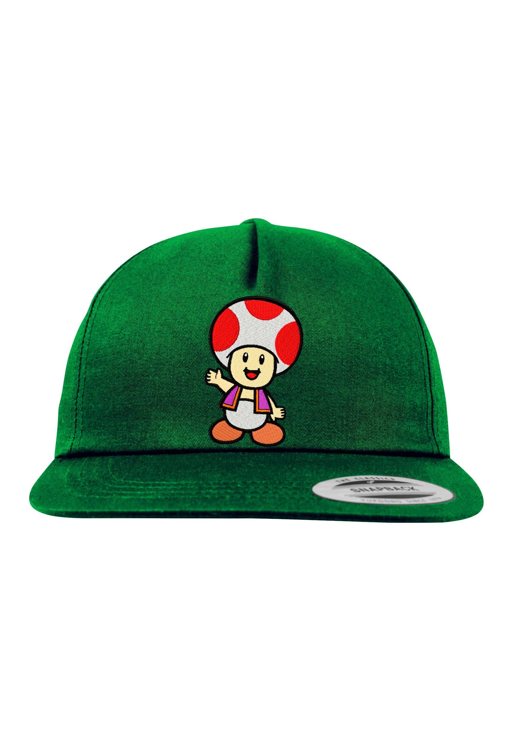 Youth Designz Baseball Cap Toad Unisex Snapback Cap mit modischer Logo Stickerei Flaschengrün