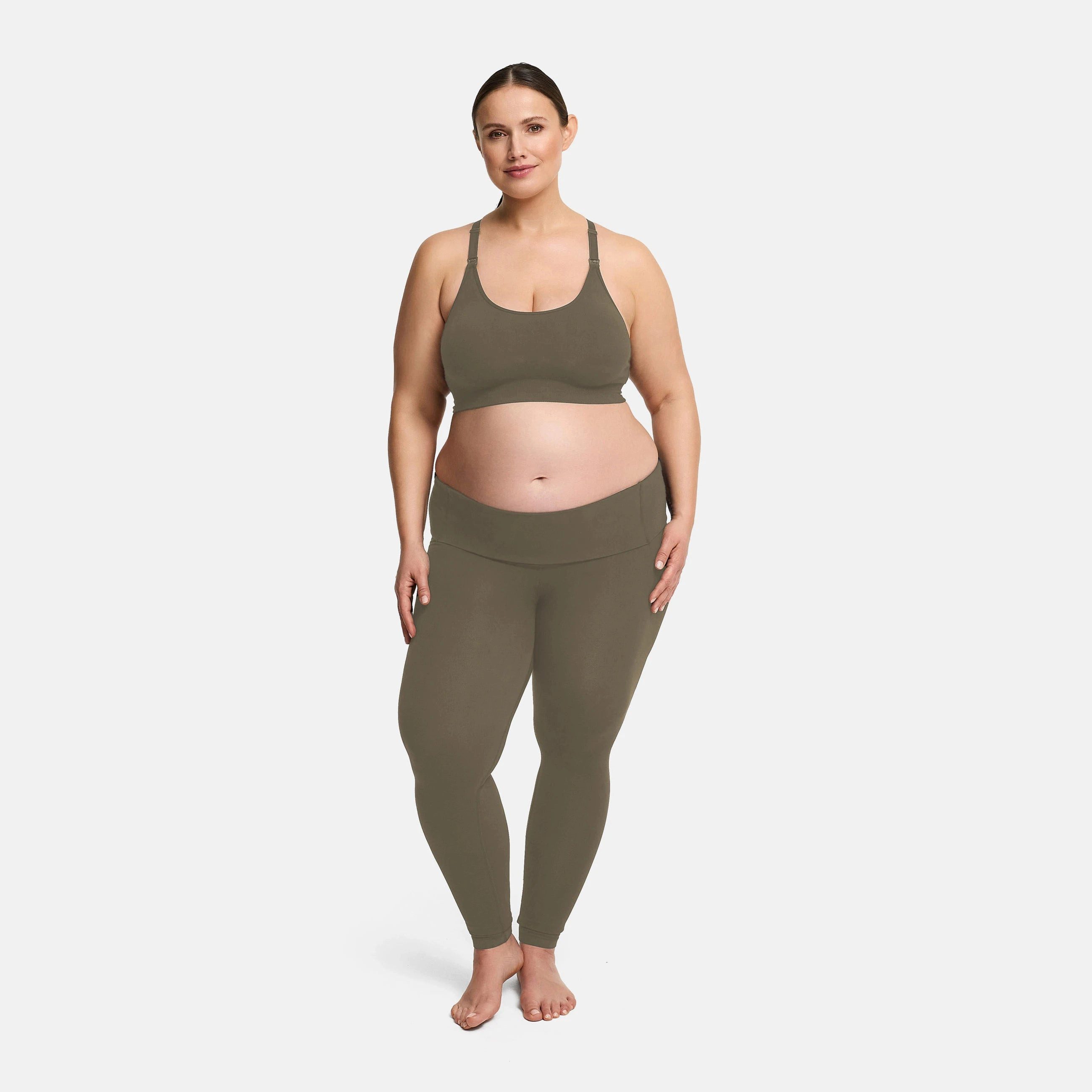 Creamy Fabrics Umstandsleggings Seamless Umstandsleggings mit hohem Bund-Ta günstig online kaufen