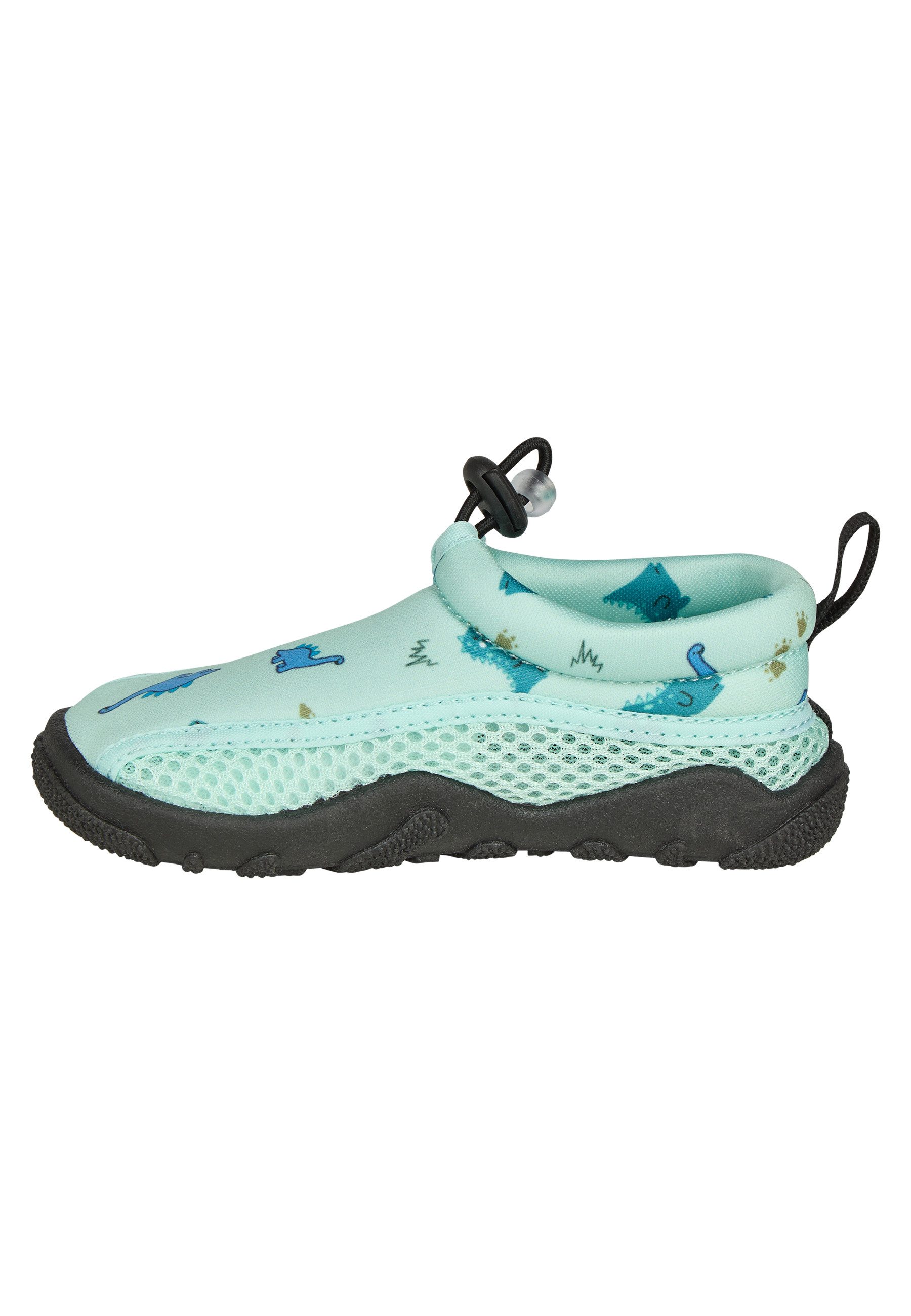 Sterntaler® Badeschuhe Dino Badeschuh (1-tlg) Badeschuhe mit Dino-Muster, Kordelstopper & rutschfester Sohle
