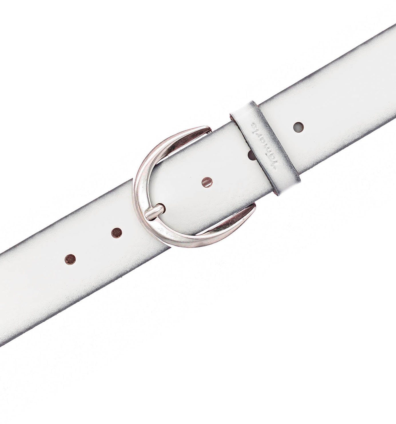 Tamaris Ledergürtel mit Logoschriftzug auf der Gürtelschlaufe, Basic-Style günstig online kaufen