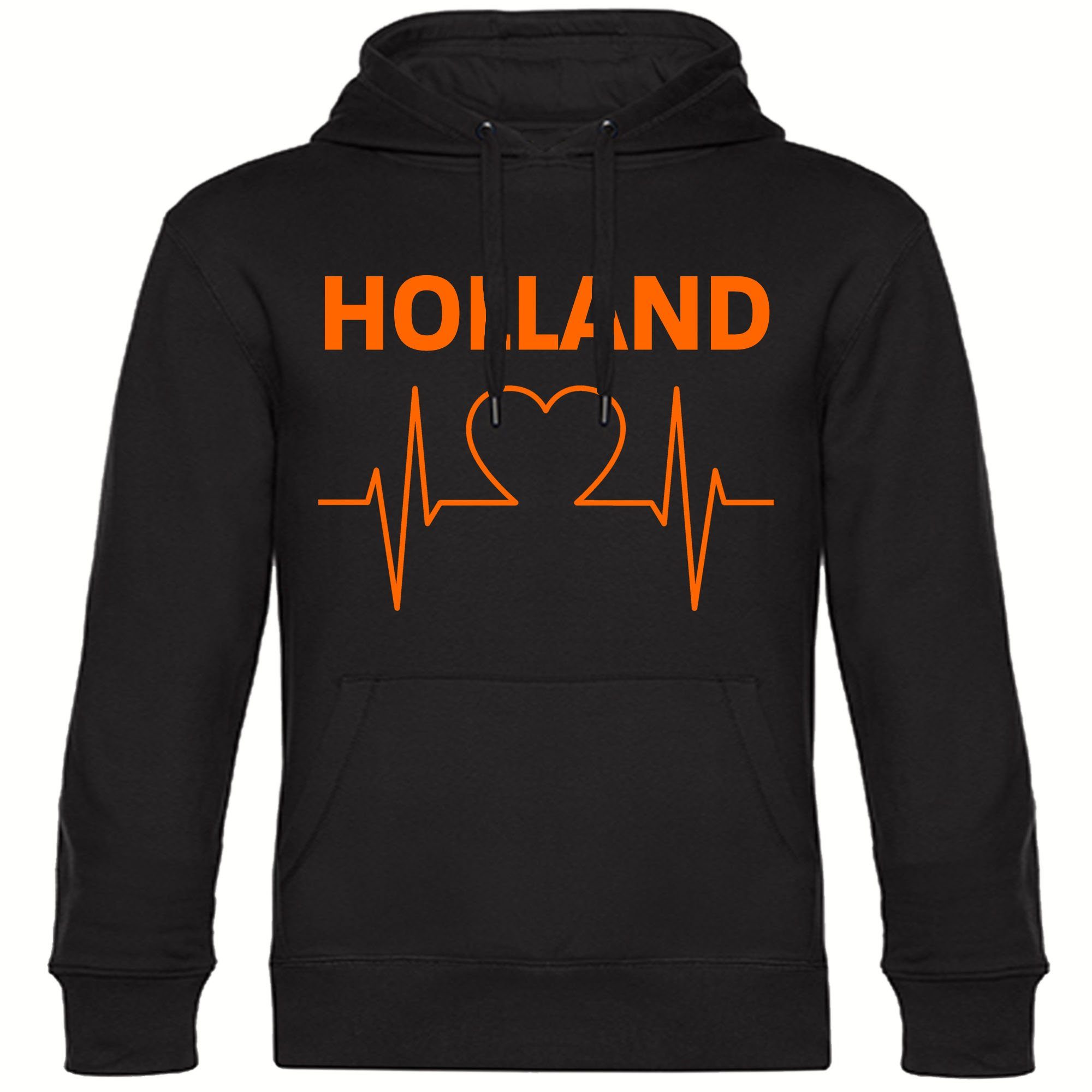 multifanshop Kapuzensweatshirt Holland - Herzschlag - Pullover
