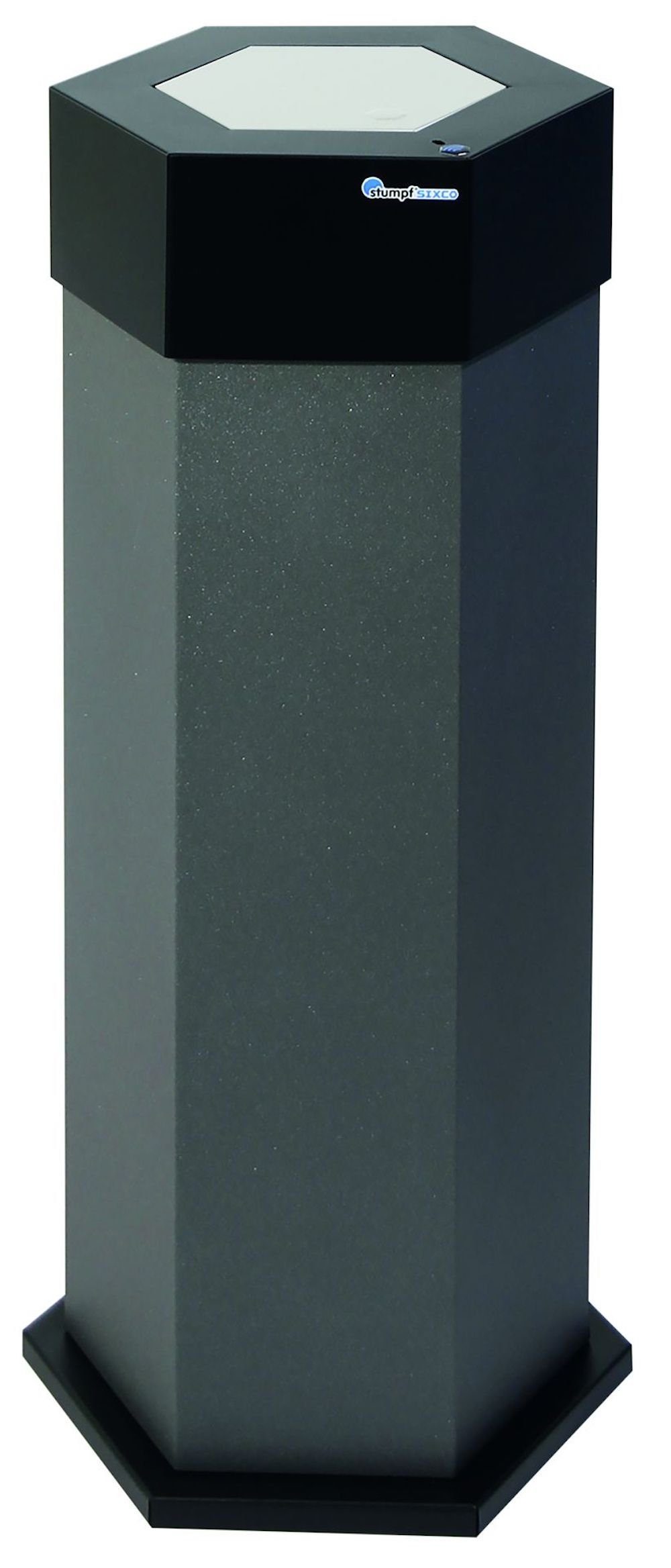 Mülltrennsystem Abfallsammler Edelstahleinwurfklappe, 45L, HxBxT 83x32,5x37,5cm, Grau
