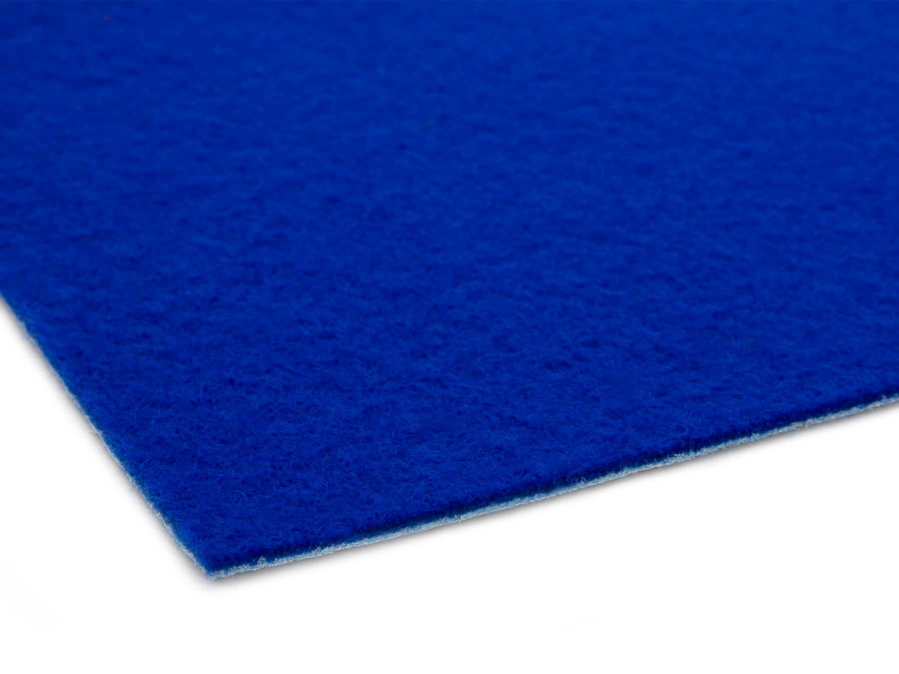 blau Eventteppich für Primaflor-Ideen Textil, Breite PODIUM, 2,6 mm, in Höhe: rechteckig, Uni-Farben, Nadelfilz, Läufer Veranstaltungen 200 cm, ideal