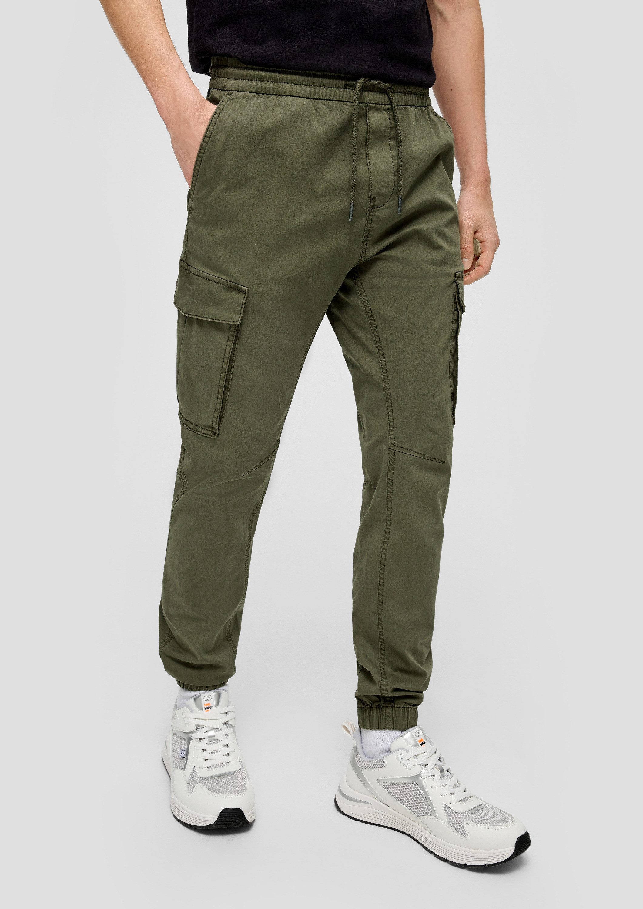 QS Chinos Hose Slim Fit: Cargohose