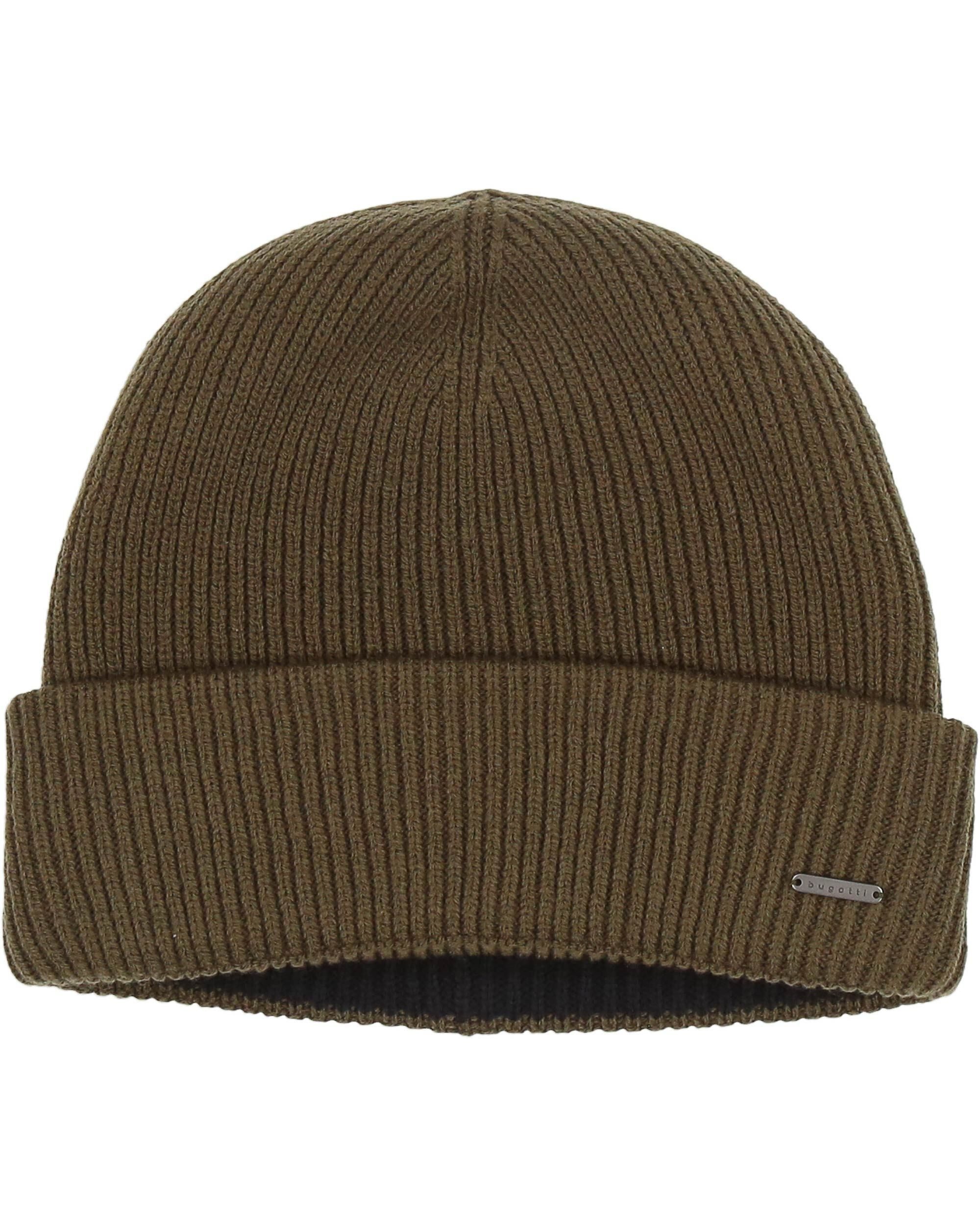 bugatti Strickmütze Polyacryl Strickmütze (ohne Fransen)