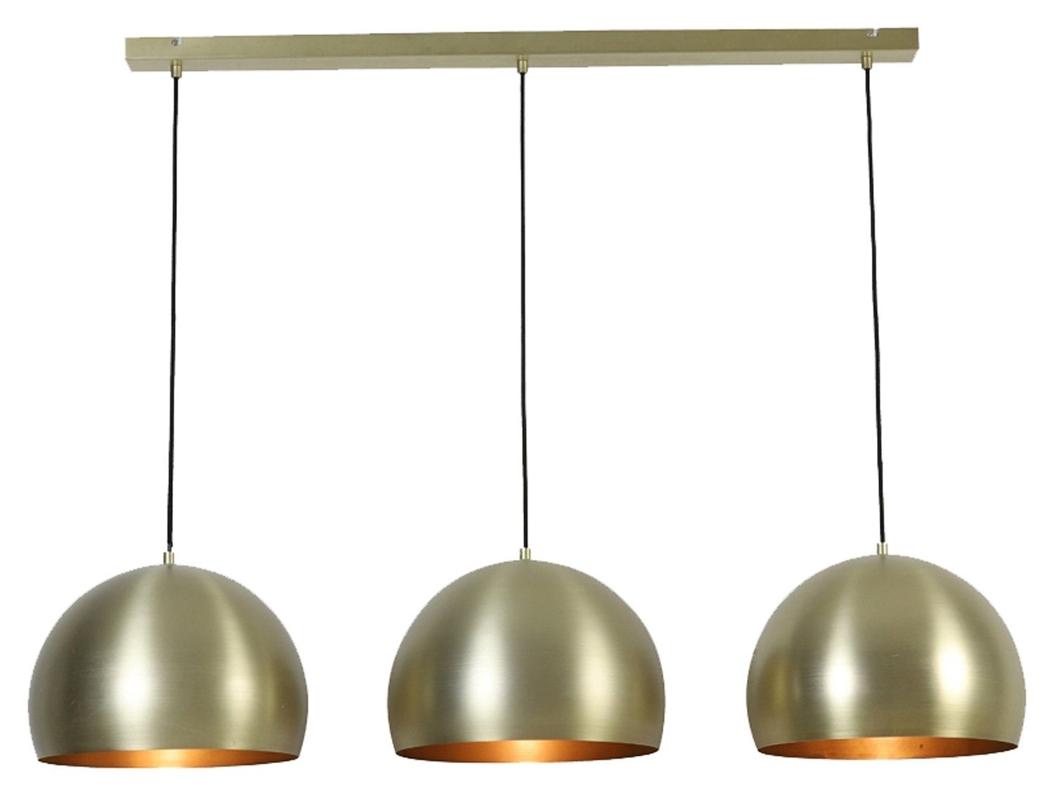 Light & Living Pendelleuchte JAICEY, 3-flammig, Goldgelb matt, Metall, ohne Leuchtmittel, Hängeleuchte, Hängelampe