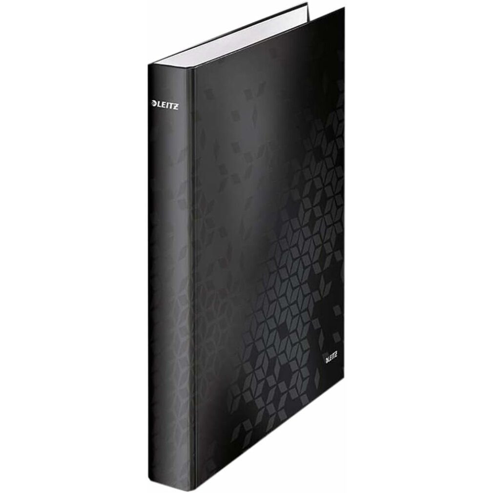 LEITZ Präsentationsordner WOW Ringbuch 2-Ringe schwarz 4,0 cm DIN A4