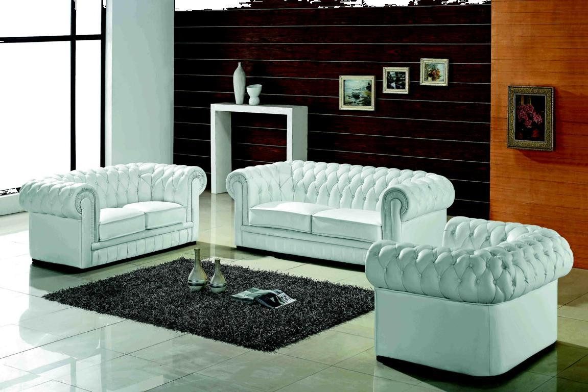 Xlmoebel Chesterfield-Sofa Klassische Wohnzimmer-Sofagarnitur Chesterfield Polstermöbel-Set Sofa, Hergestellt in Europa