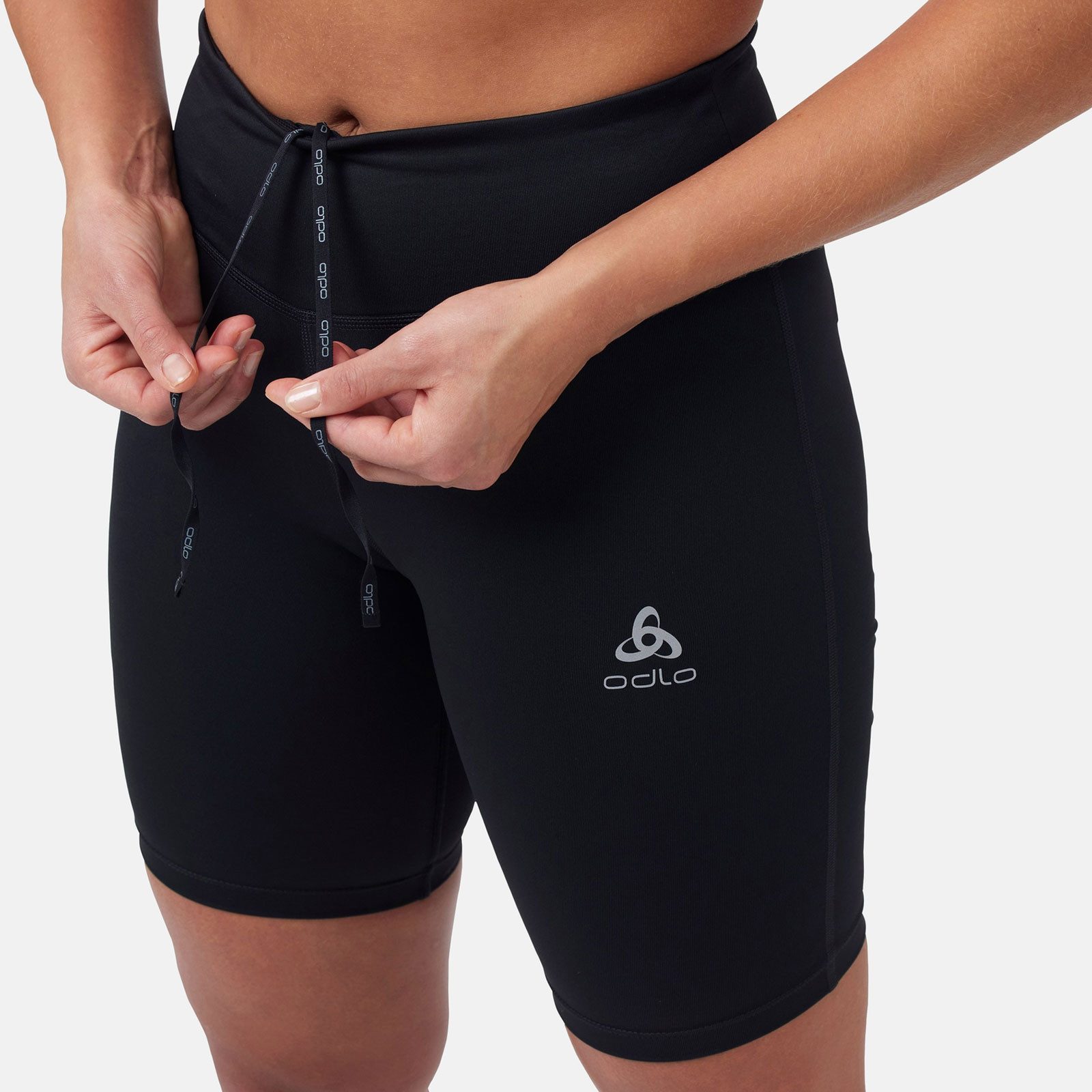 Odlo Lauftights Tights short ESSENTIAL Lady 323001-15000 leichter, enganliegender Kompressionsschnitt