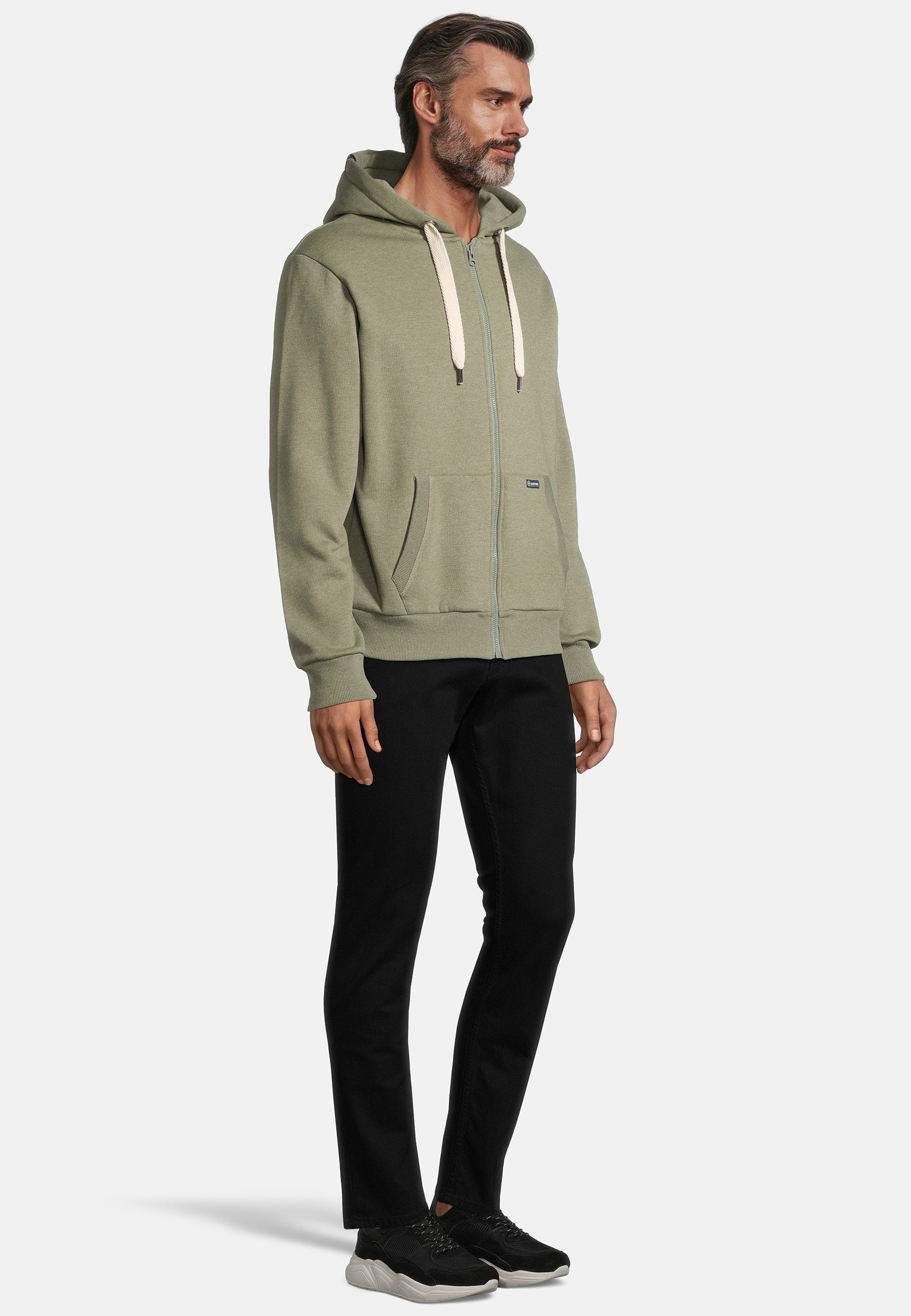 salzhaut Sweatjacke BREKER Herren normale Passform komfortabler Fit, nordisch klar – entspannter Look mit Haltung – Bild 4 von 5