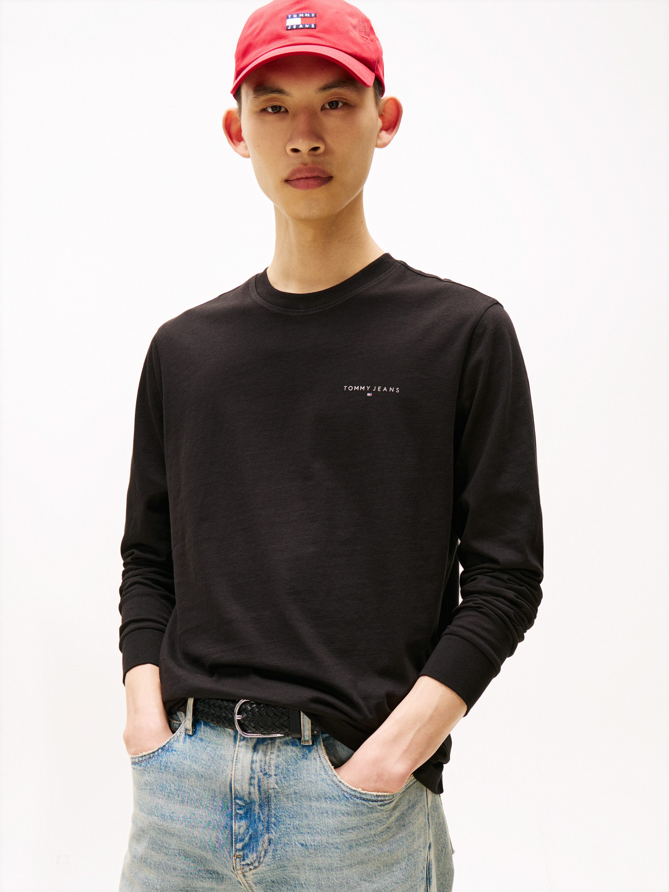 Tommy Jeans Langarmshirt TJM SLIM CHEST günstig online kaufen