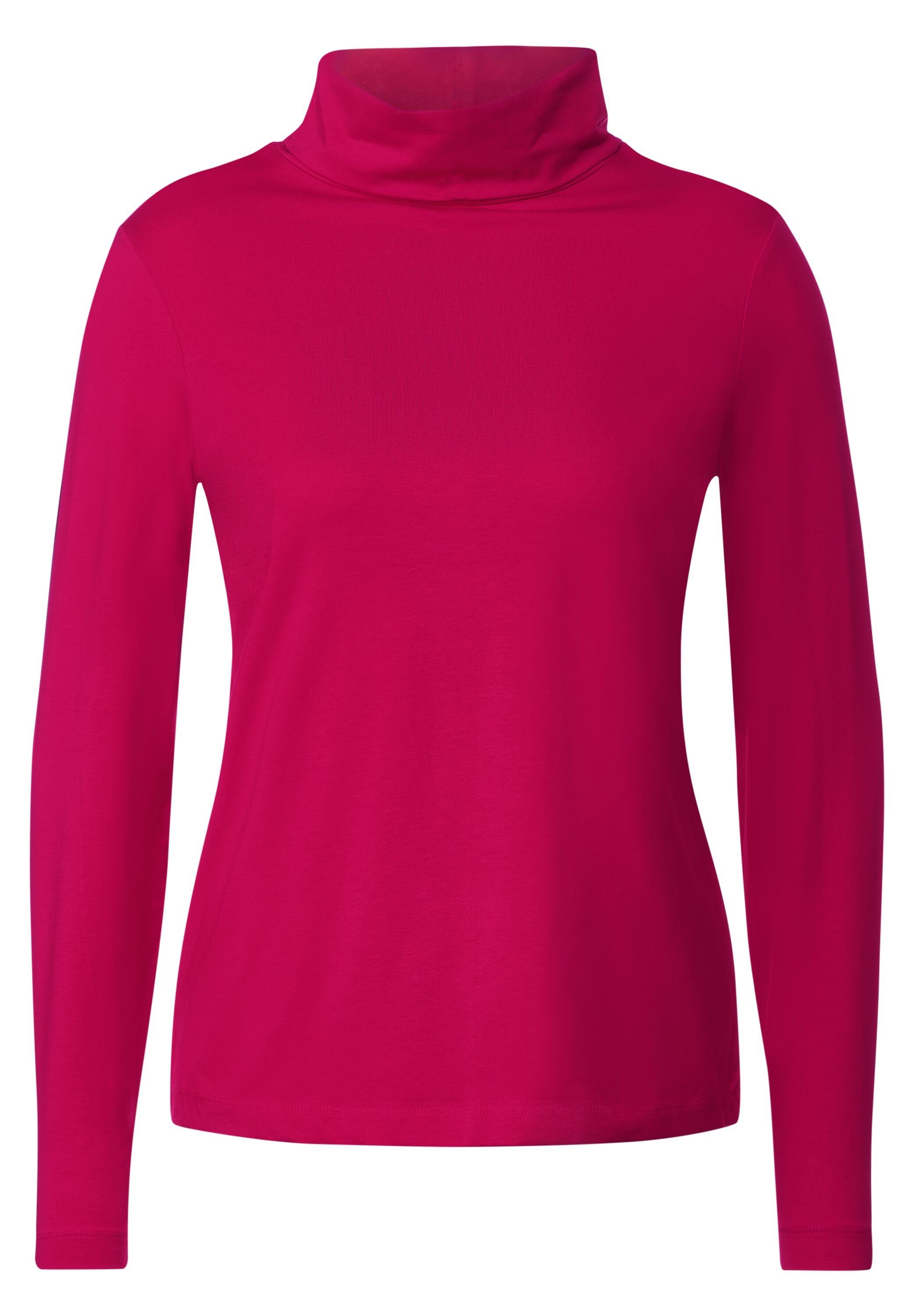 coral T-Shirt Unifarbe in cosy Cecil