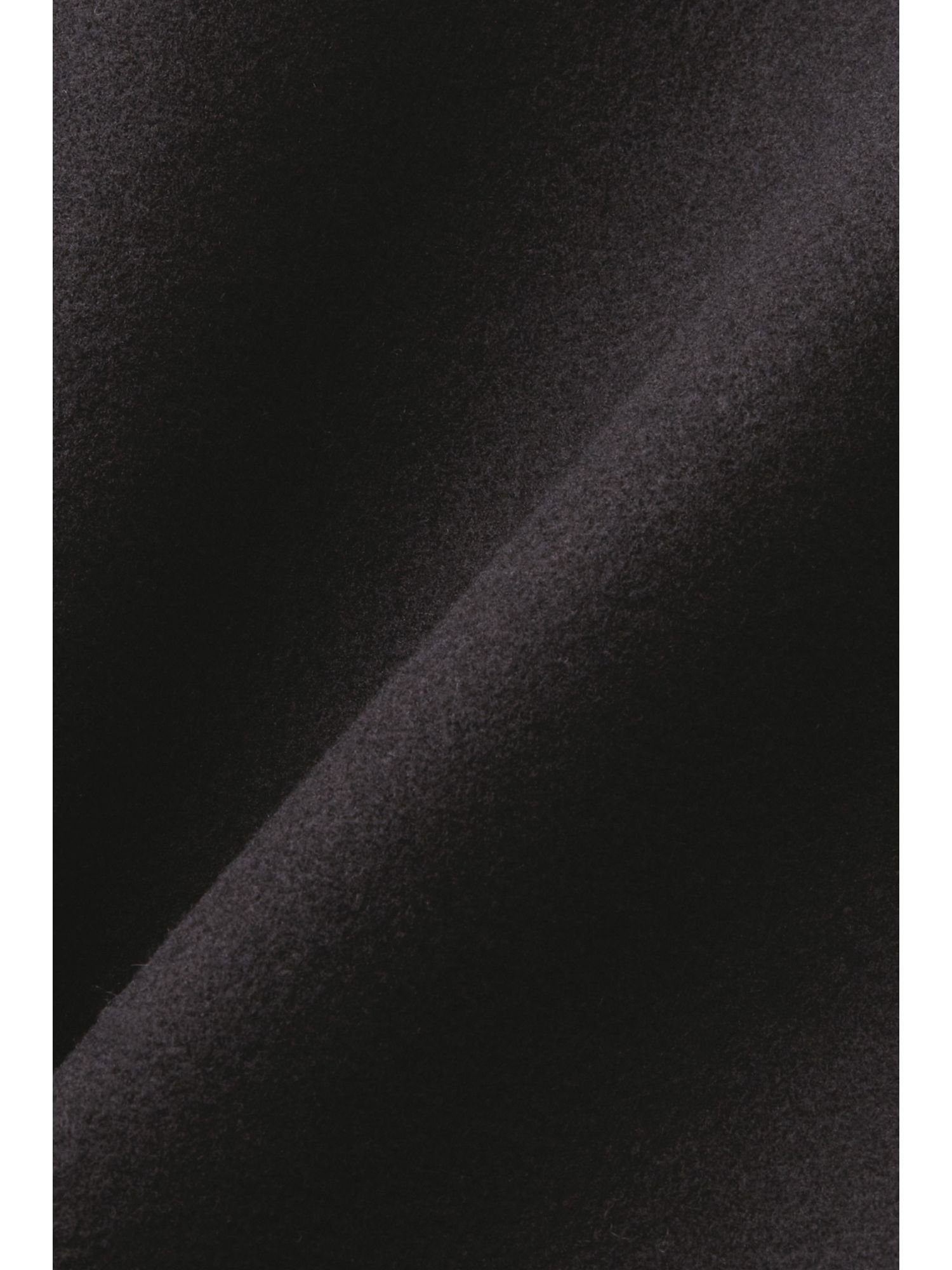 Kapuzenmantel Materialmix aus Esprit Collection BLACK Steppmantel