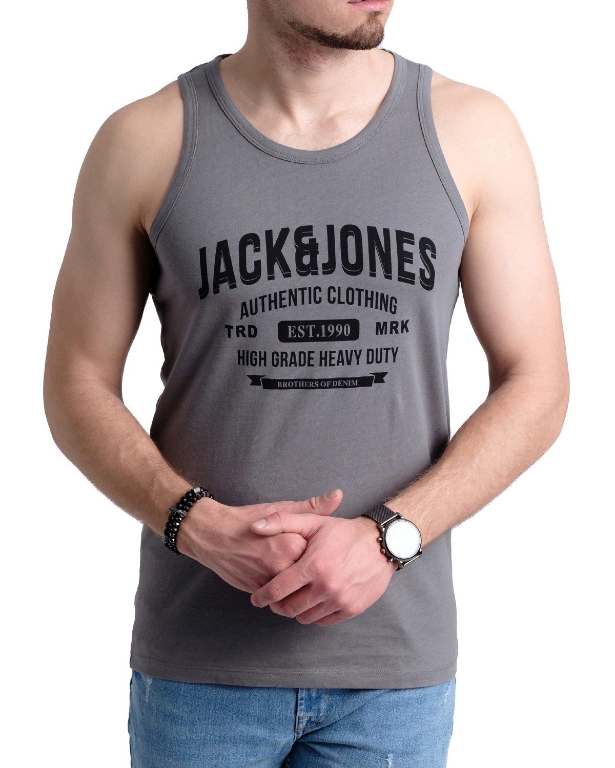 Jack & Jones Tanktop (Spar-Set, 4er-Pack) in unifarbe