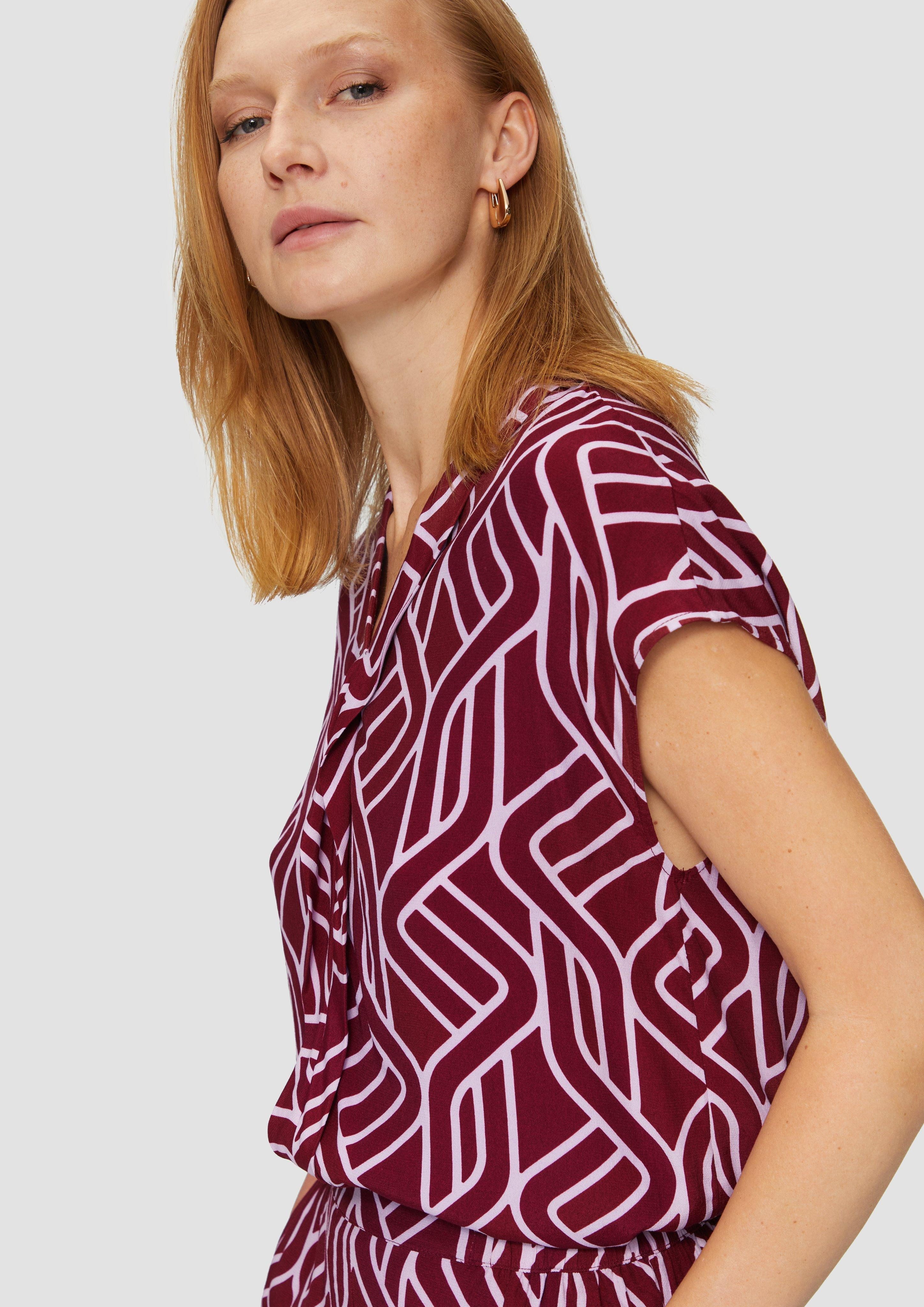 s.Oliver BLACK LABEL Blusentop Viskosebluse mit günstig online kaufen