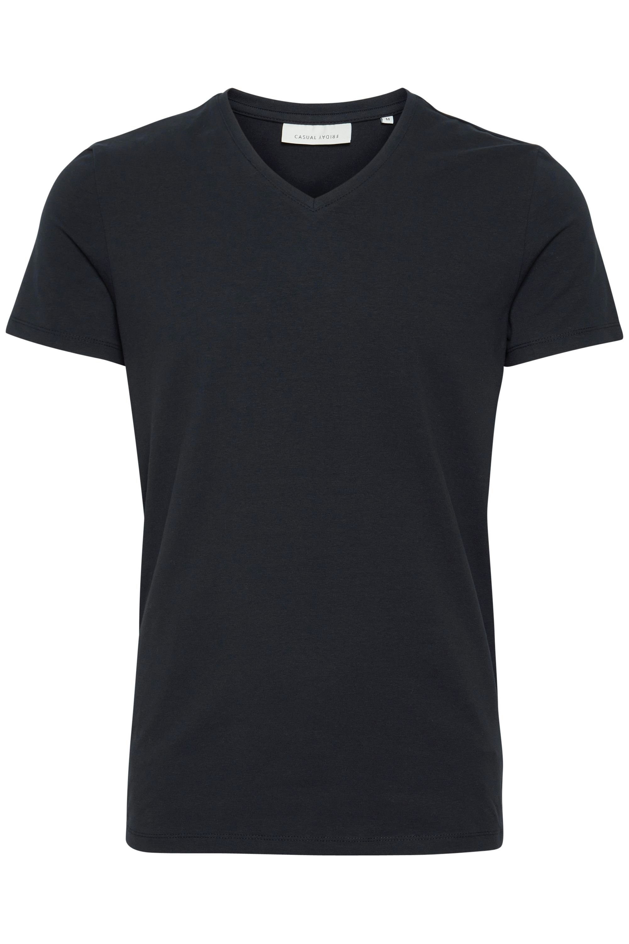 T-Shirt (50442) CFLincoln Navy mit V-Ausschnitt T-Shirt Night Casual Friday 20503062 -