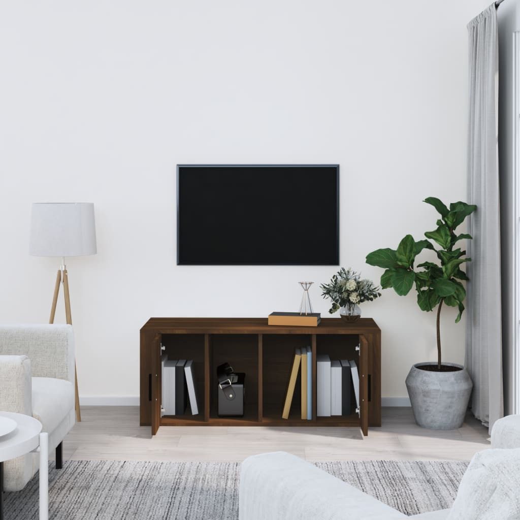 vidaXL TV-Schrank TV-Schrank Braun Eichen-Optik 100x35x40 günstig online kaufen