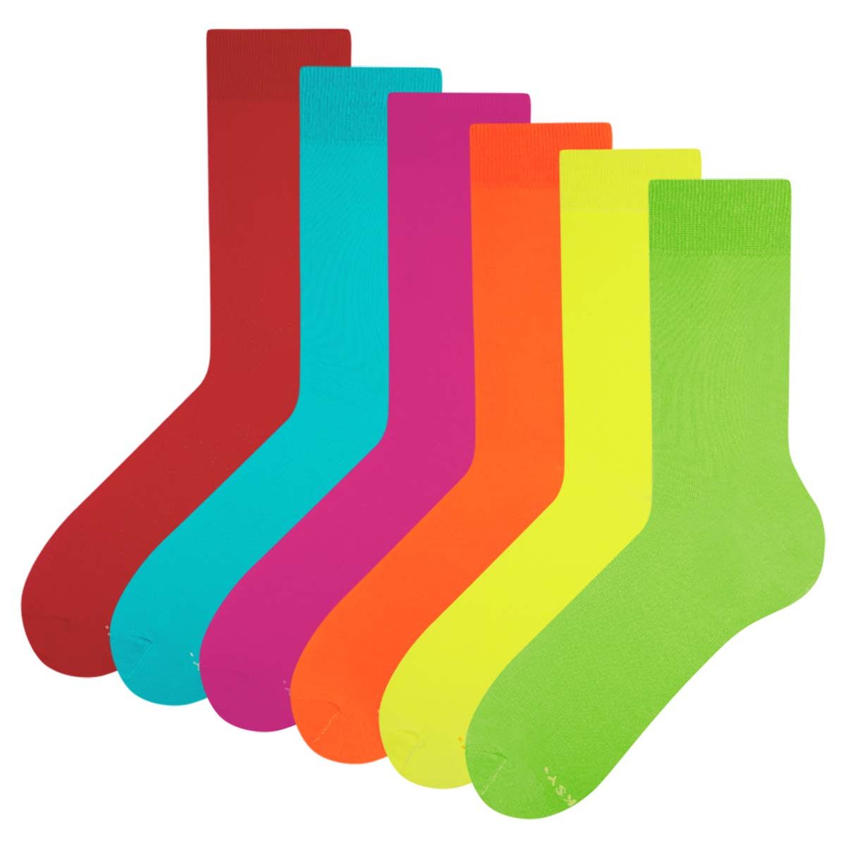 ZOOKSY Socken BASIC Colour Box Socken Set einfarbig 6 Paar