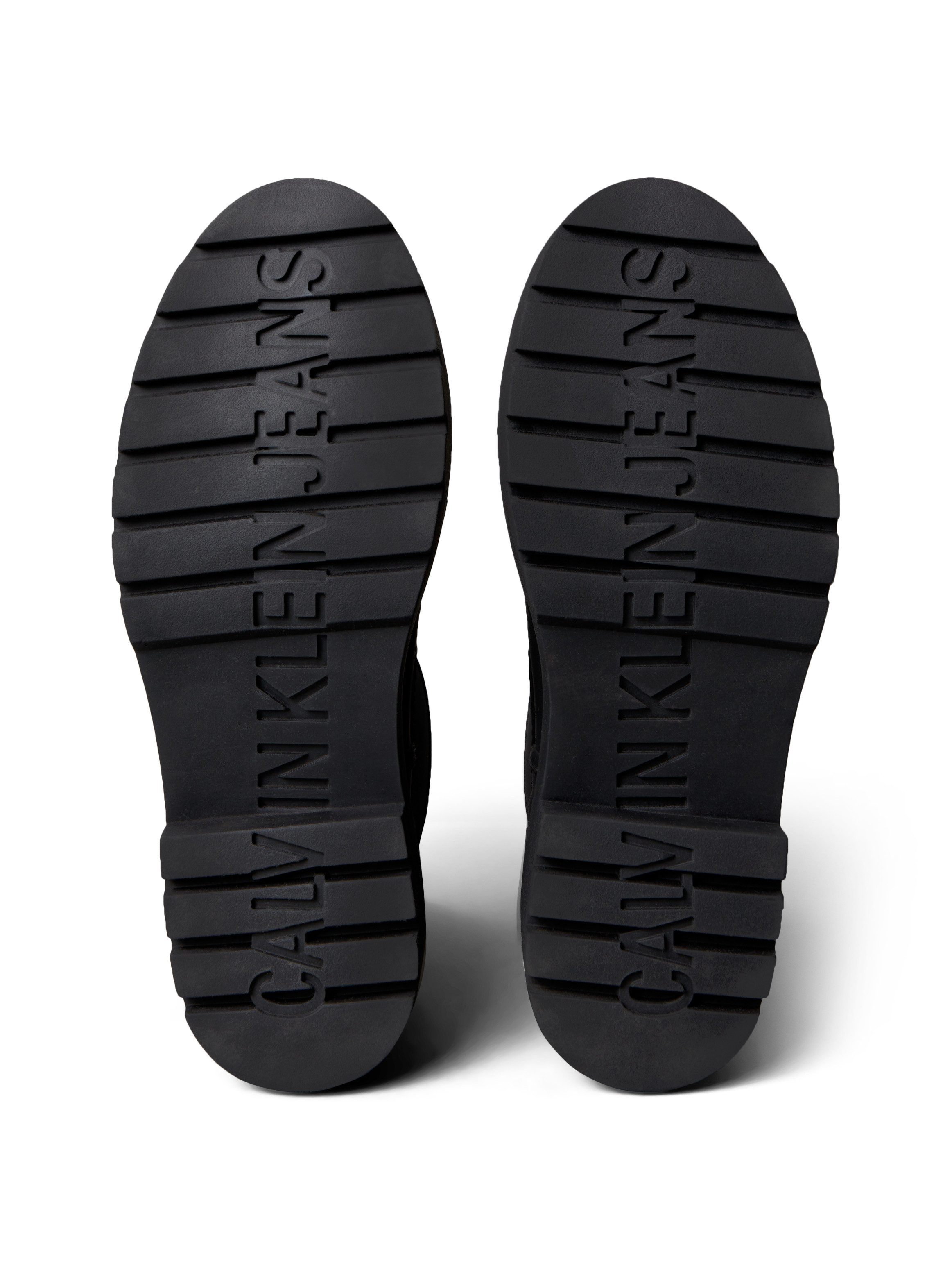 Calvin Klein Jeans COMBAT RAIN BOOT Chelseaboots Stiefelette mit Blockabsatz, Schlupfboots, Rainboots mit Anziehlasche