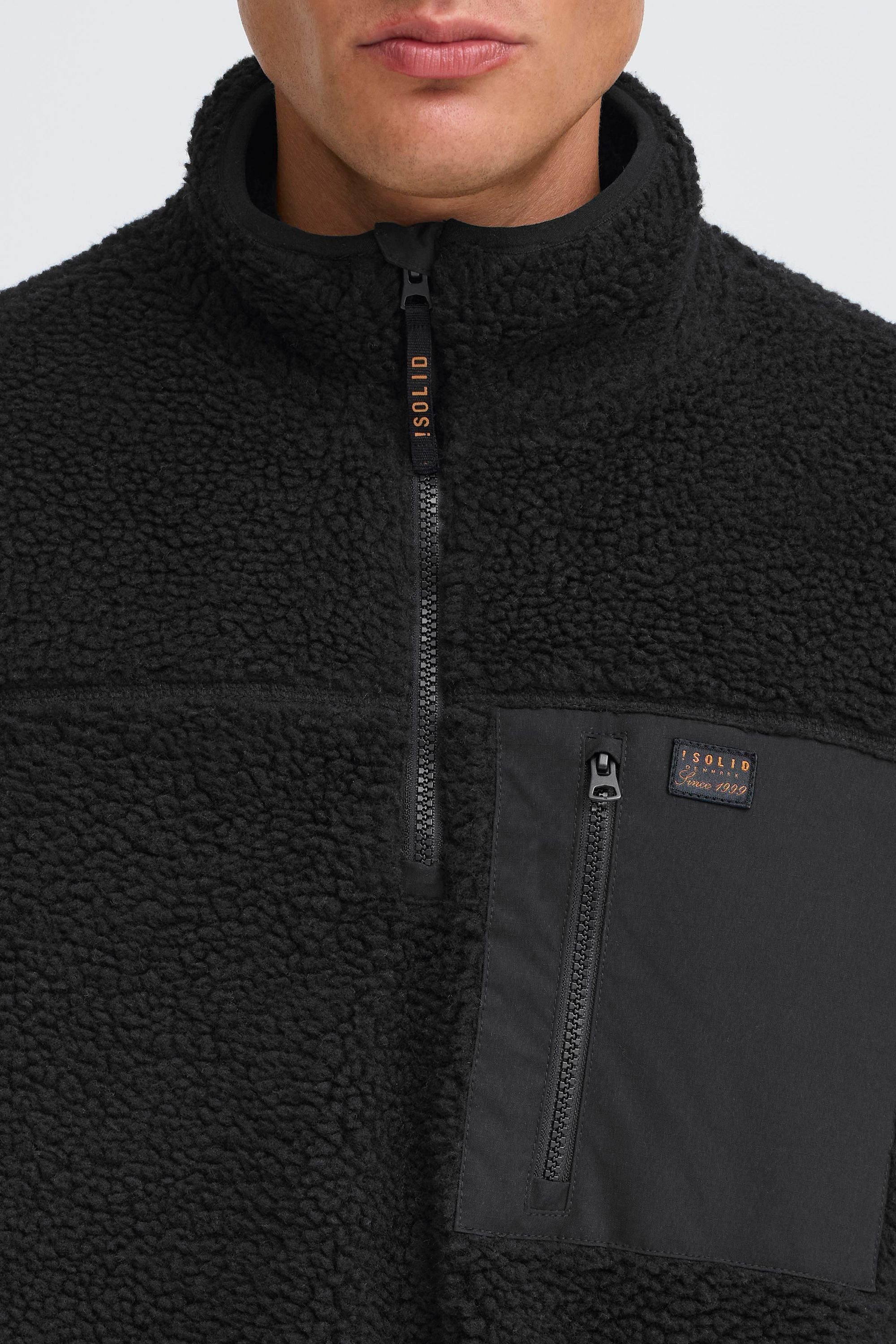 !Solid Plüschjacke SDMcwain Gemütliche Plüschjacke mit Brusttasche