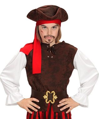 Karneval-Klamotten Piraten-Kostüm Jungen Piratenkapitän Komplett mit Piratenhut, Kinderkostüm Seeräuber Jungen Freibeuter Pirat