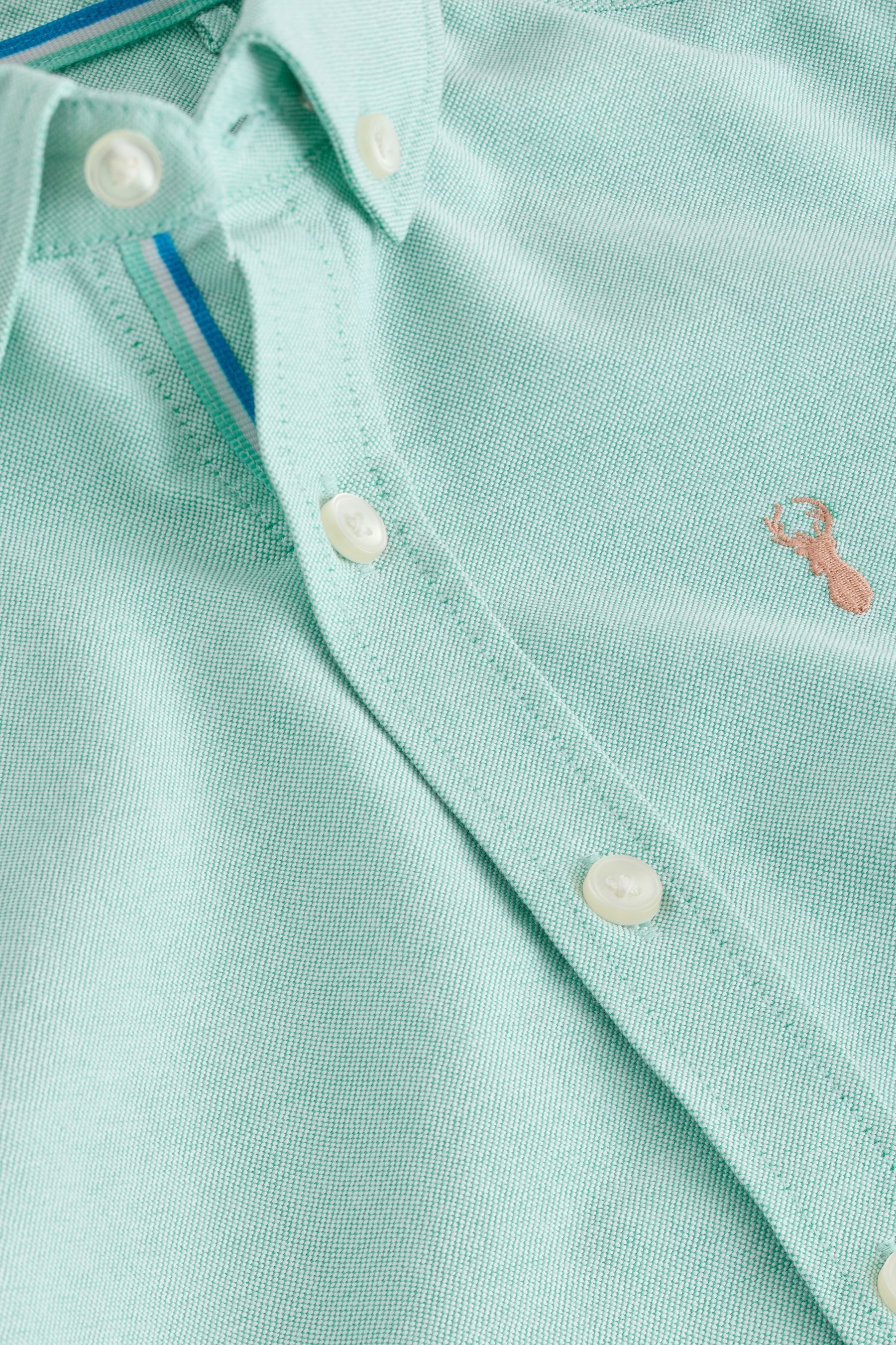 Next Kurzarmhemd Kurzärmliges, hochwertiges Oxford-Hemd (1-tlg)