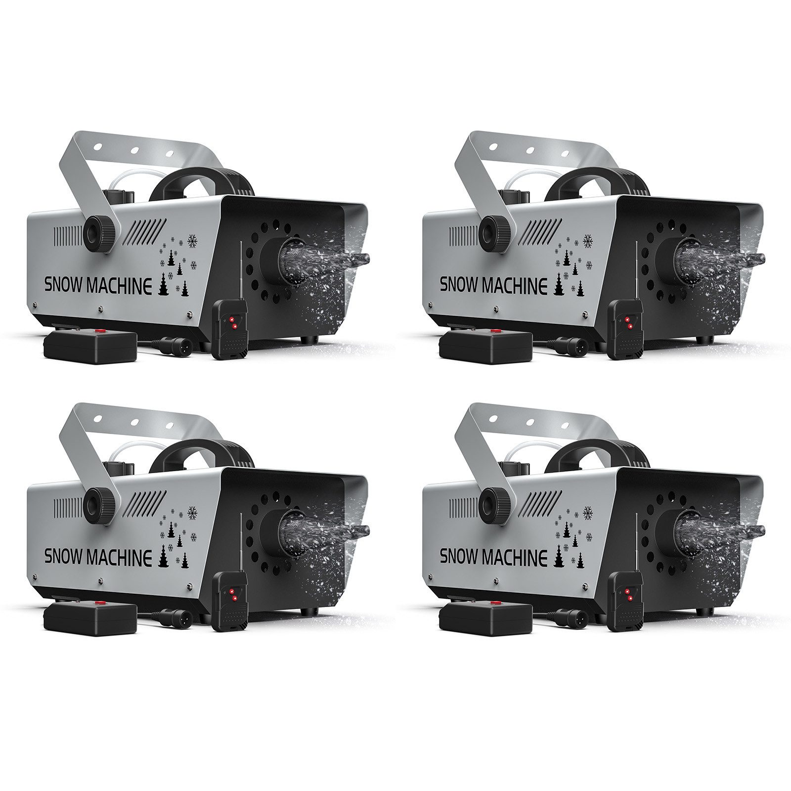ZonQoonz Discolicht 1200W Schneemaschine mit Fernbedienung und Kabelsteuerung für Party