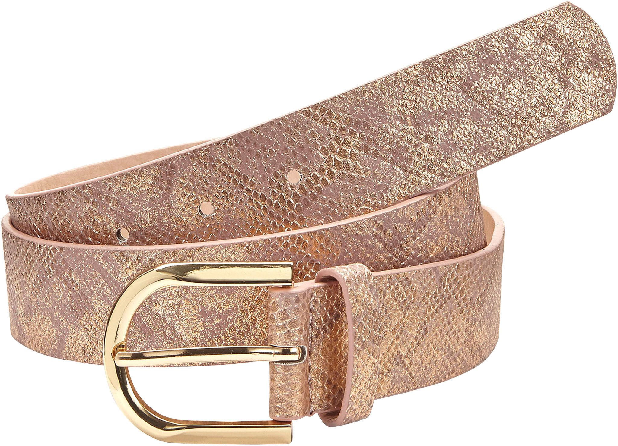 LASCANA Hüftgürtel Hosengürtel im Metallic-Look, Gürtel, Jeansgürtel günstig online kaufen