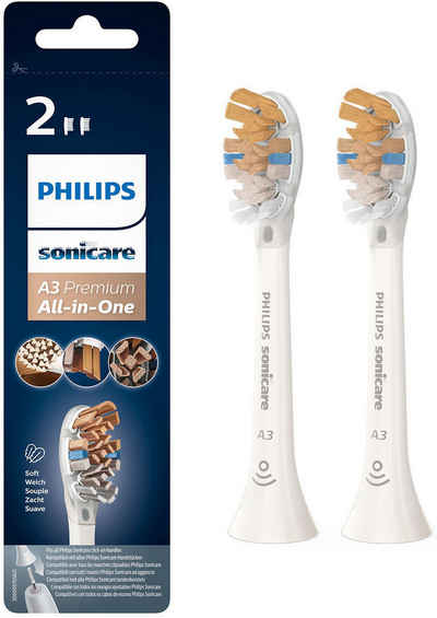 Philips Sonicare Щітки A3 Premium All-in-One, aufsteckbar, BrushSync-fähig, Standardgröße